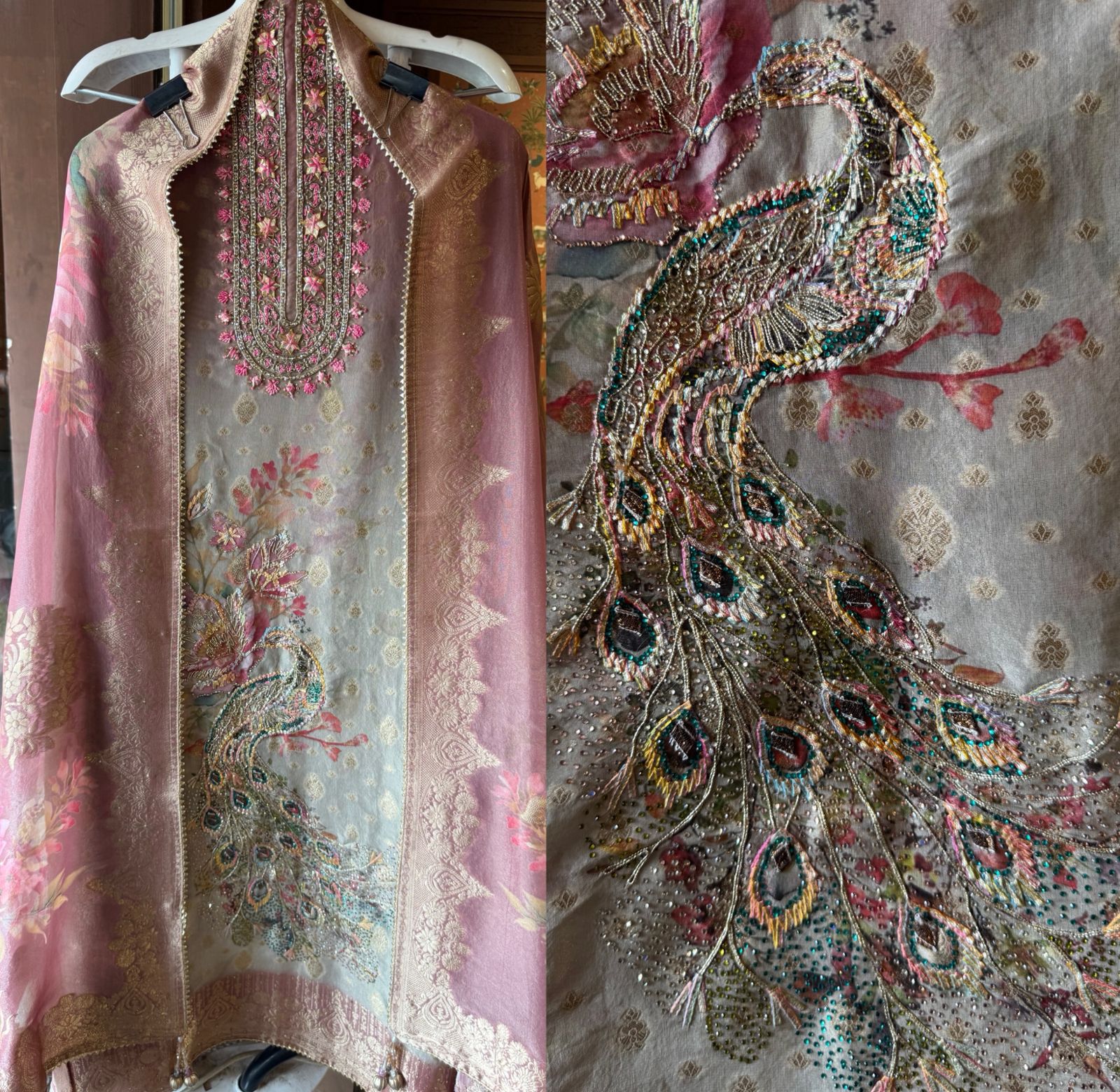 Ombré shaded tissue shirt