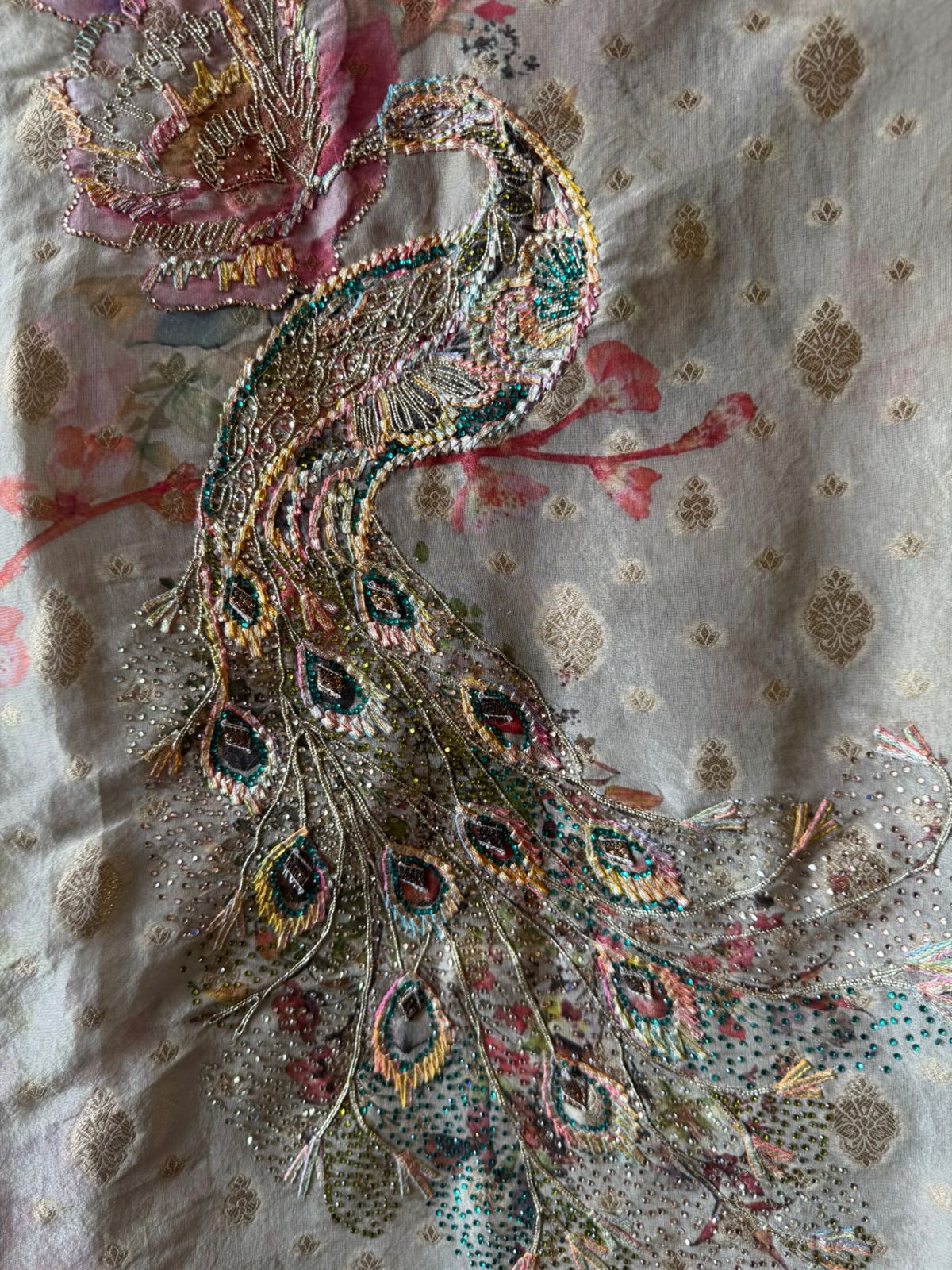 Ombré shaded tissue shirt