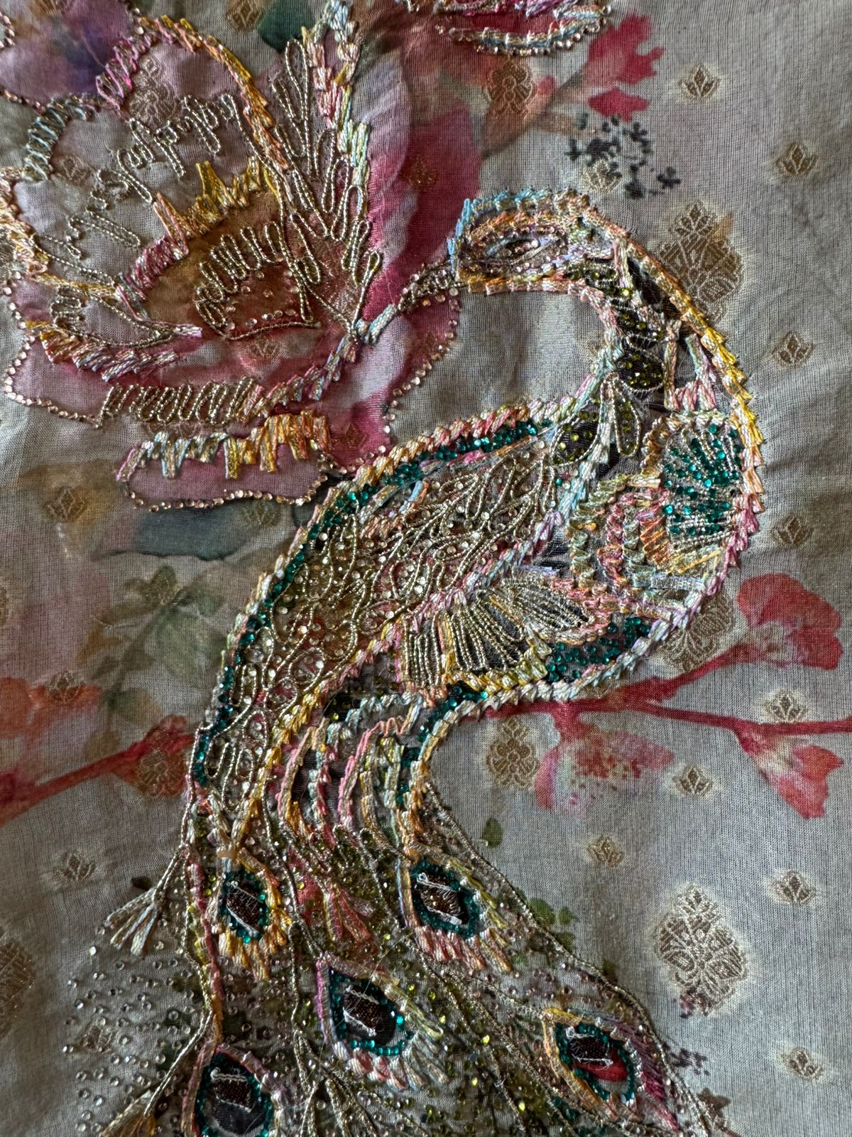 Ombré shaded tissue shirt