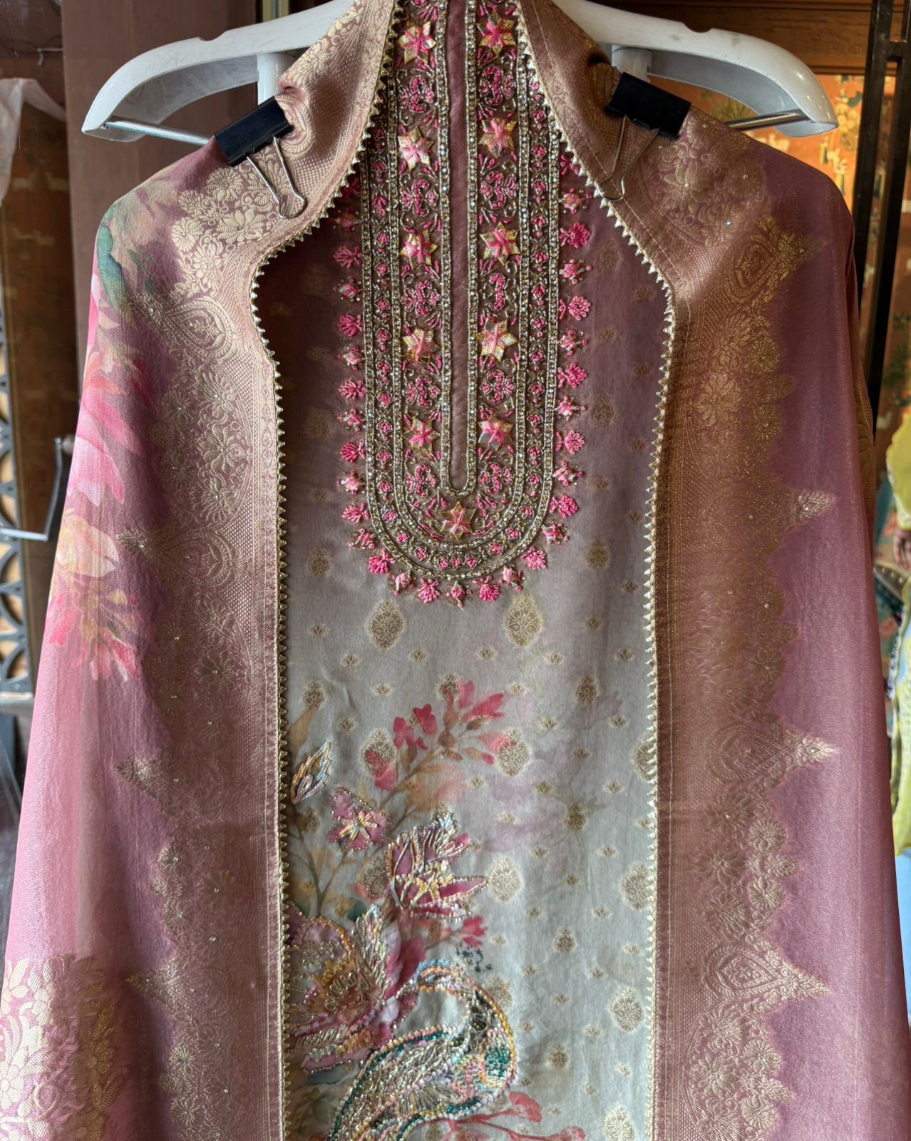 Ombré shaded tissue shirt