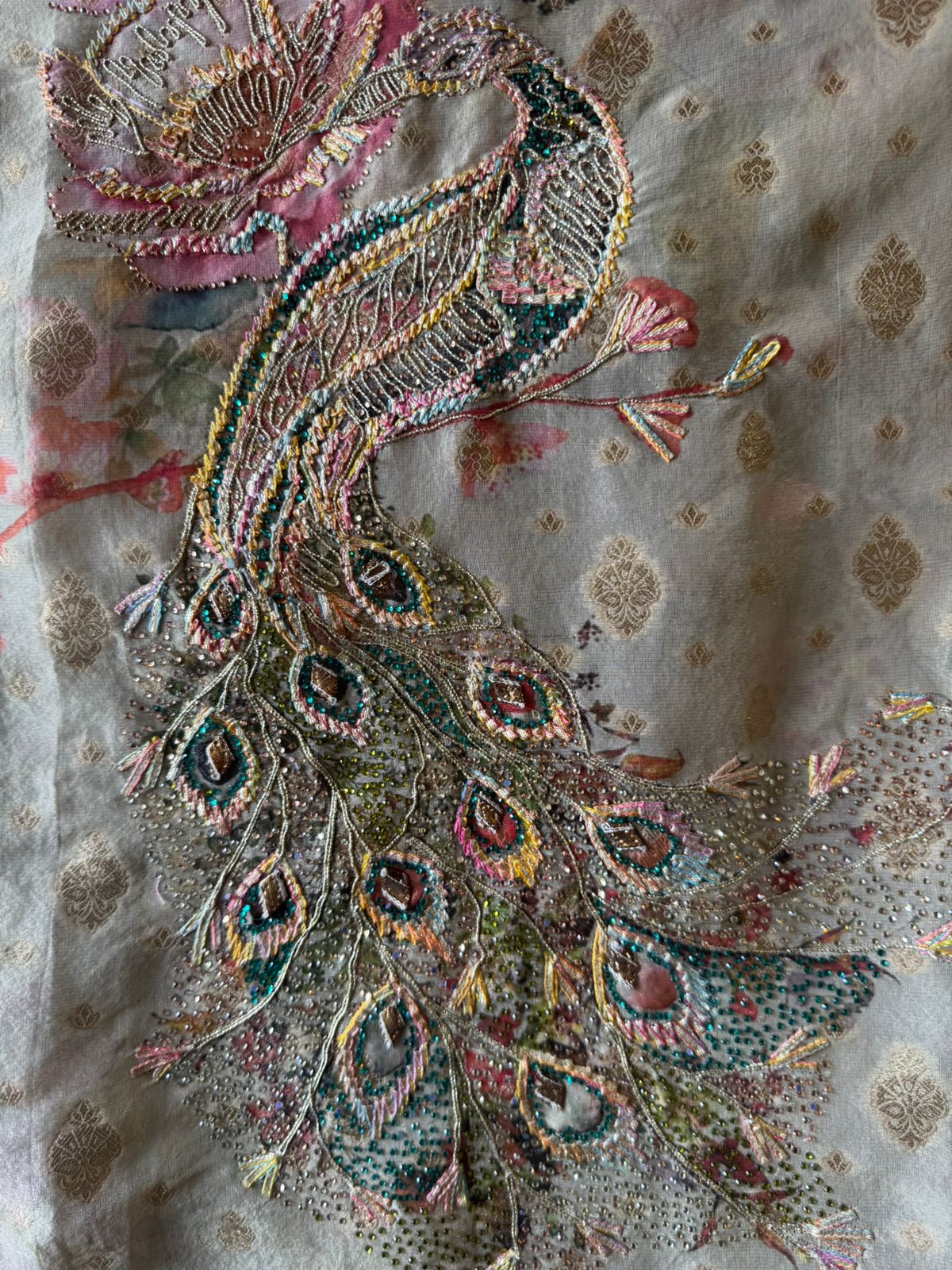 Ombré shaded tissue shirt