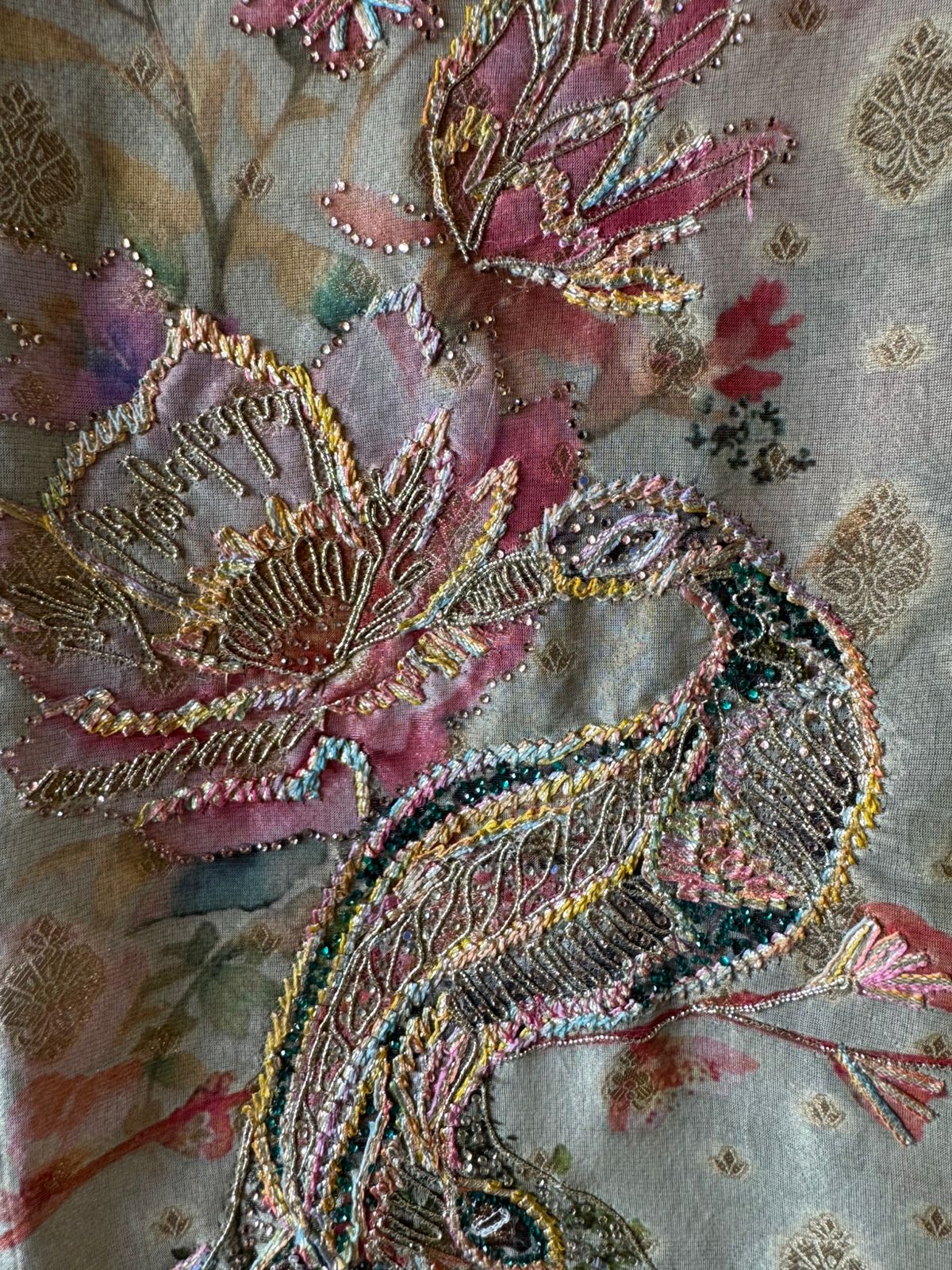 Ombré shaded tissue shirt