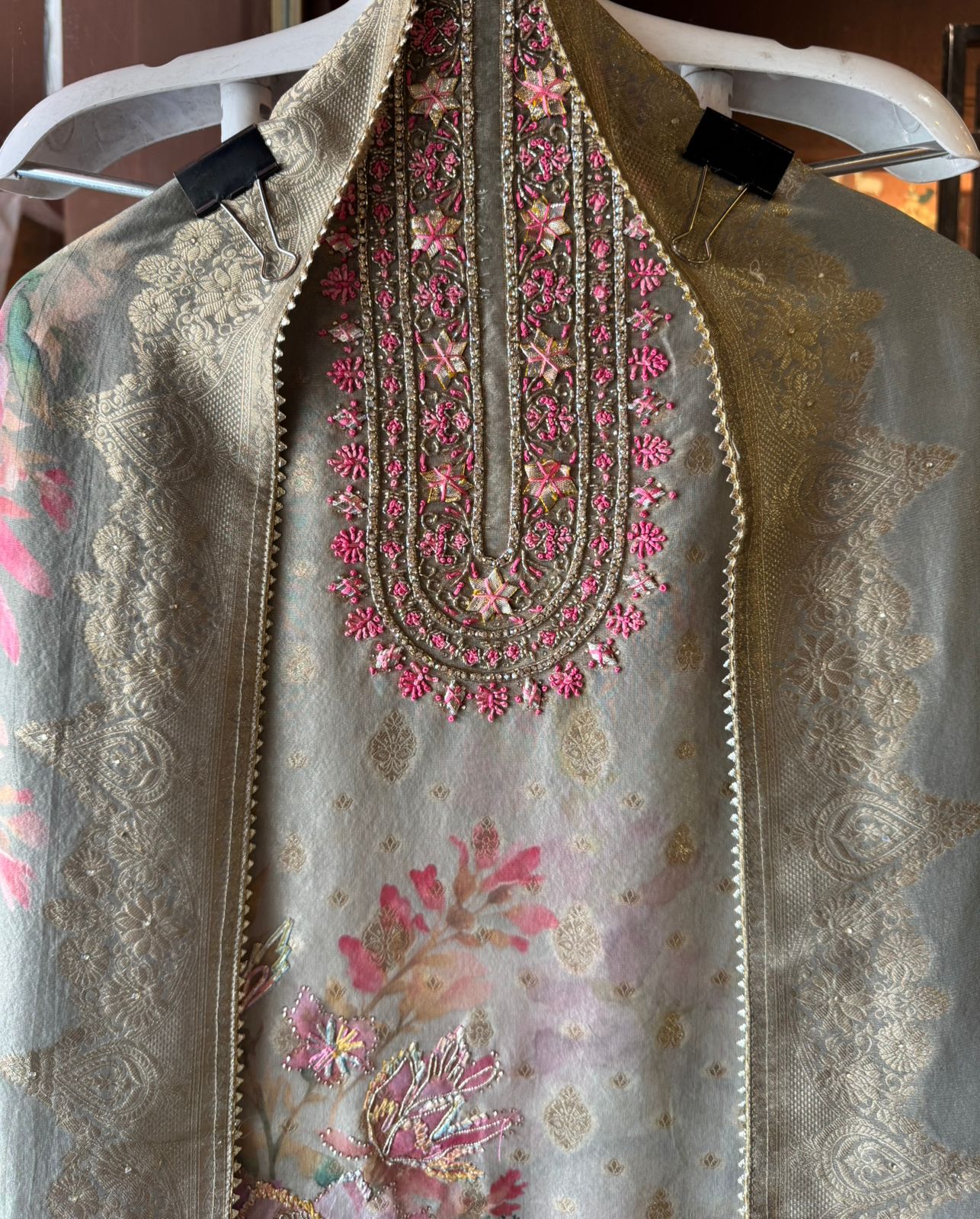 Ombré shaded tissue shirt