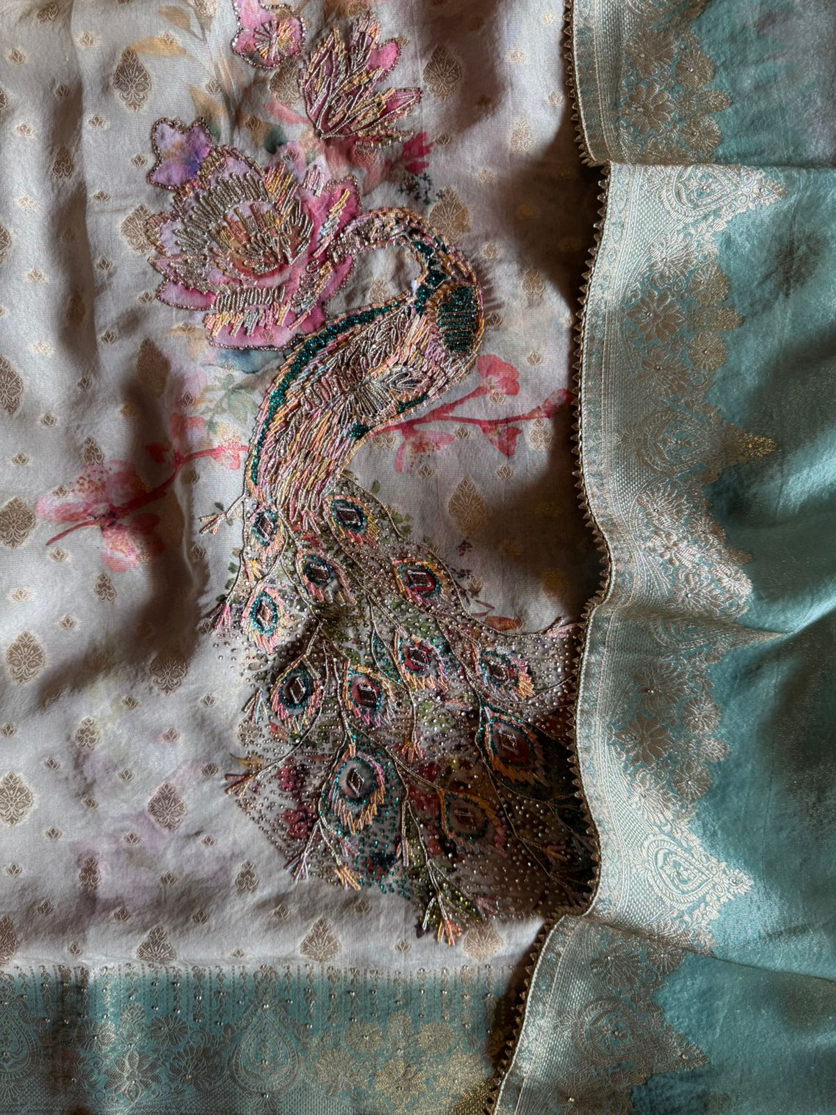 Ombré shaded tissue shirt