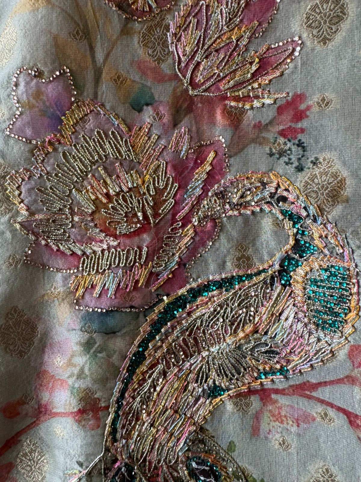 Ombré shaded tissue shirt