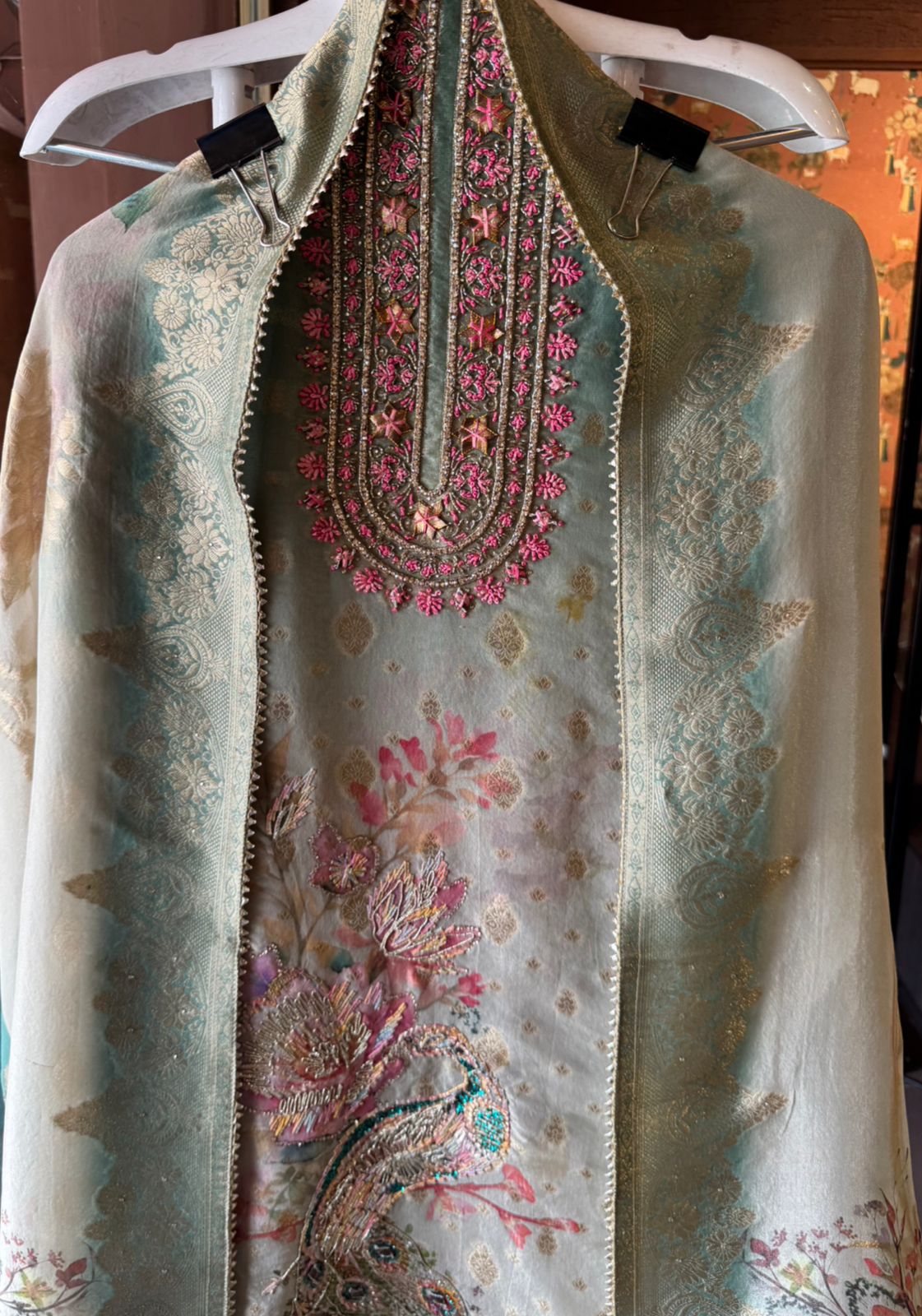 Ombré shaded tissue shirt