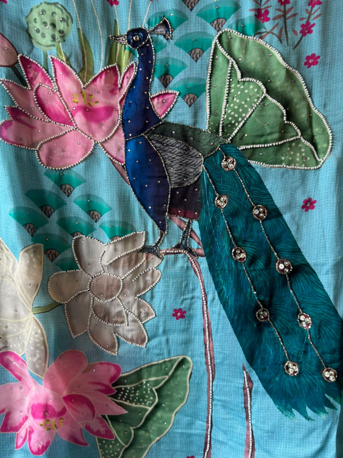 Satin silk  Unstitched Shirt