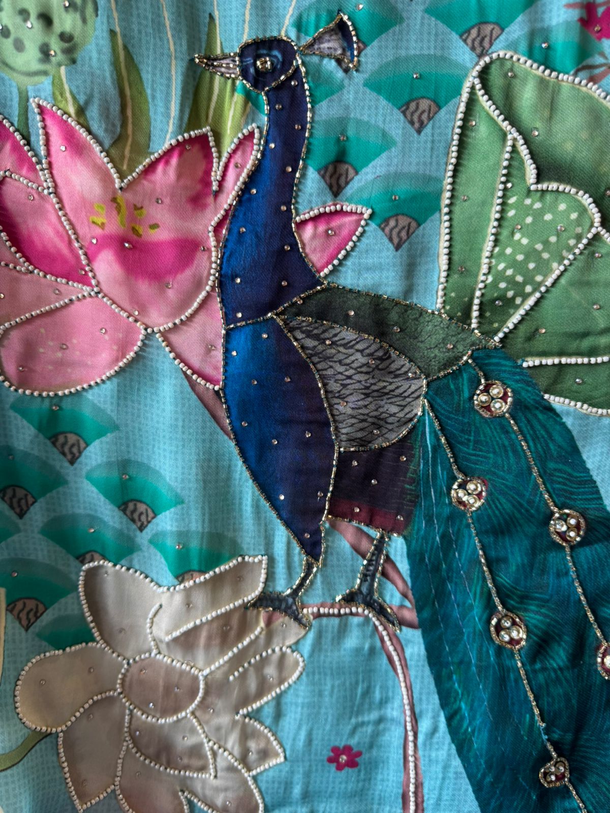 Satin silk  Unstitched Shirt