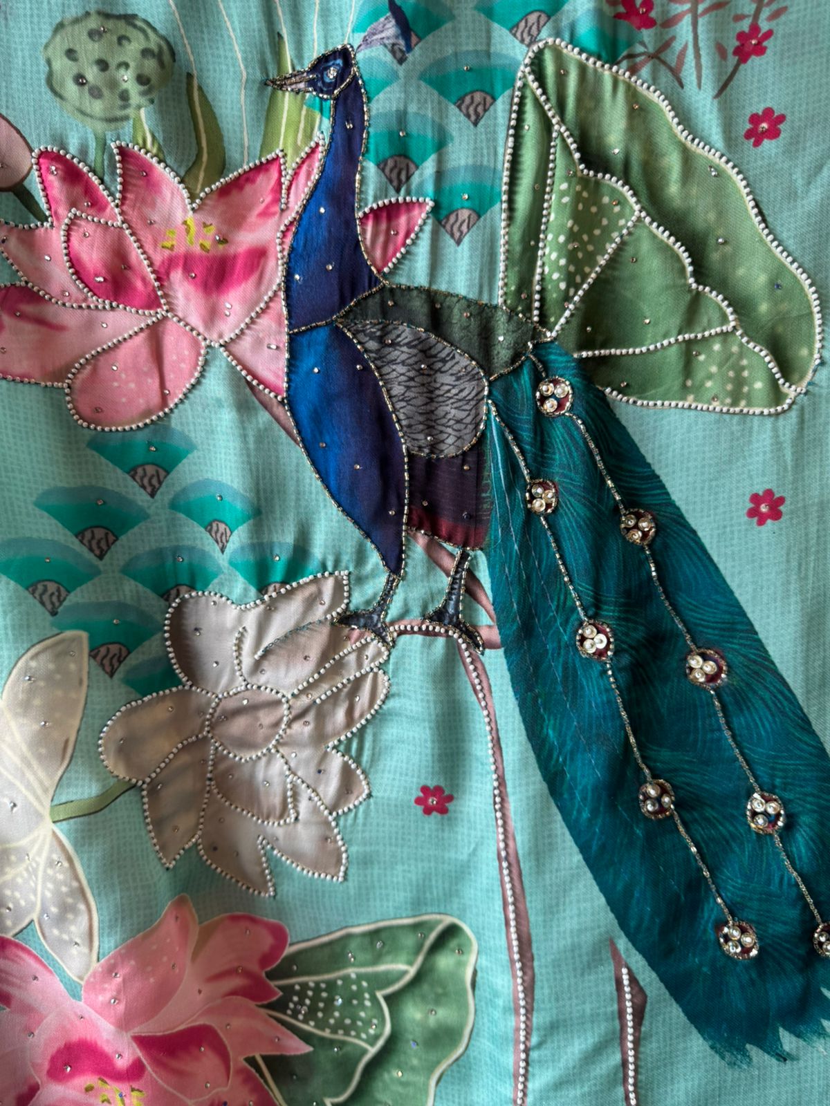 Satin silk  Unstitched Shirt