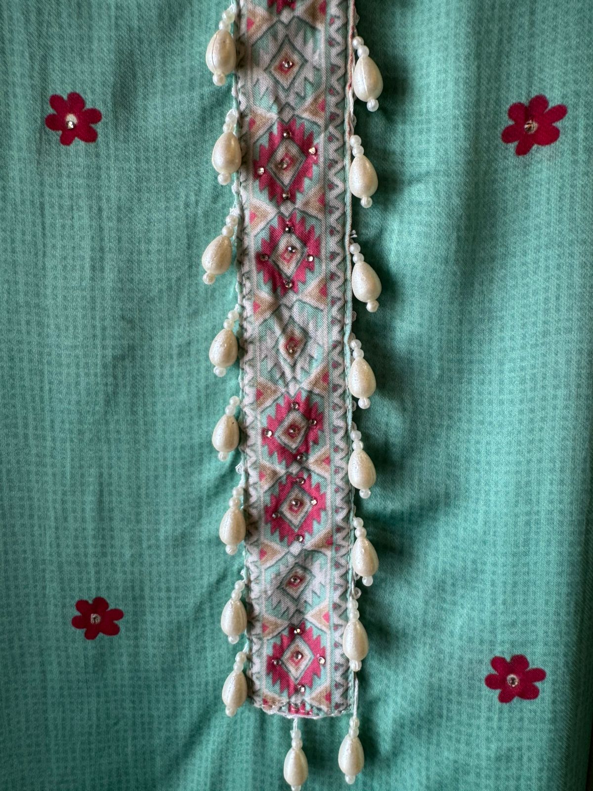 Satin silk  Unstitched Shirt