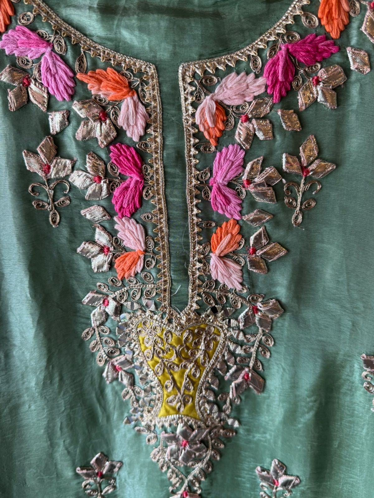 ETHNIC TRADITIONAL UNSTITCHED SUIT SET