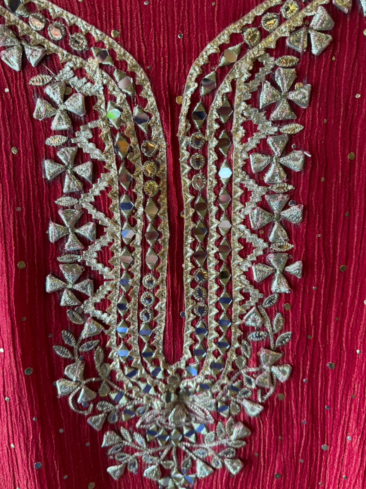 Crushed tissue unstitched shirt