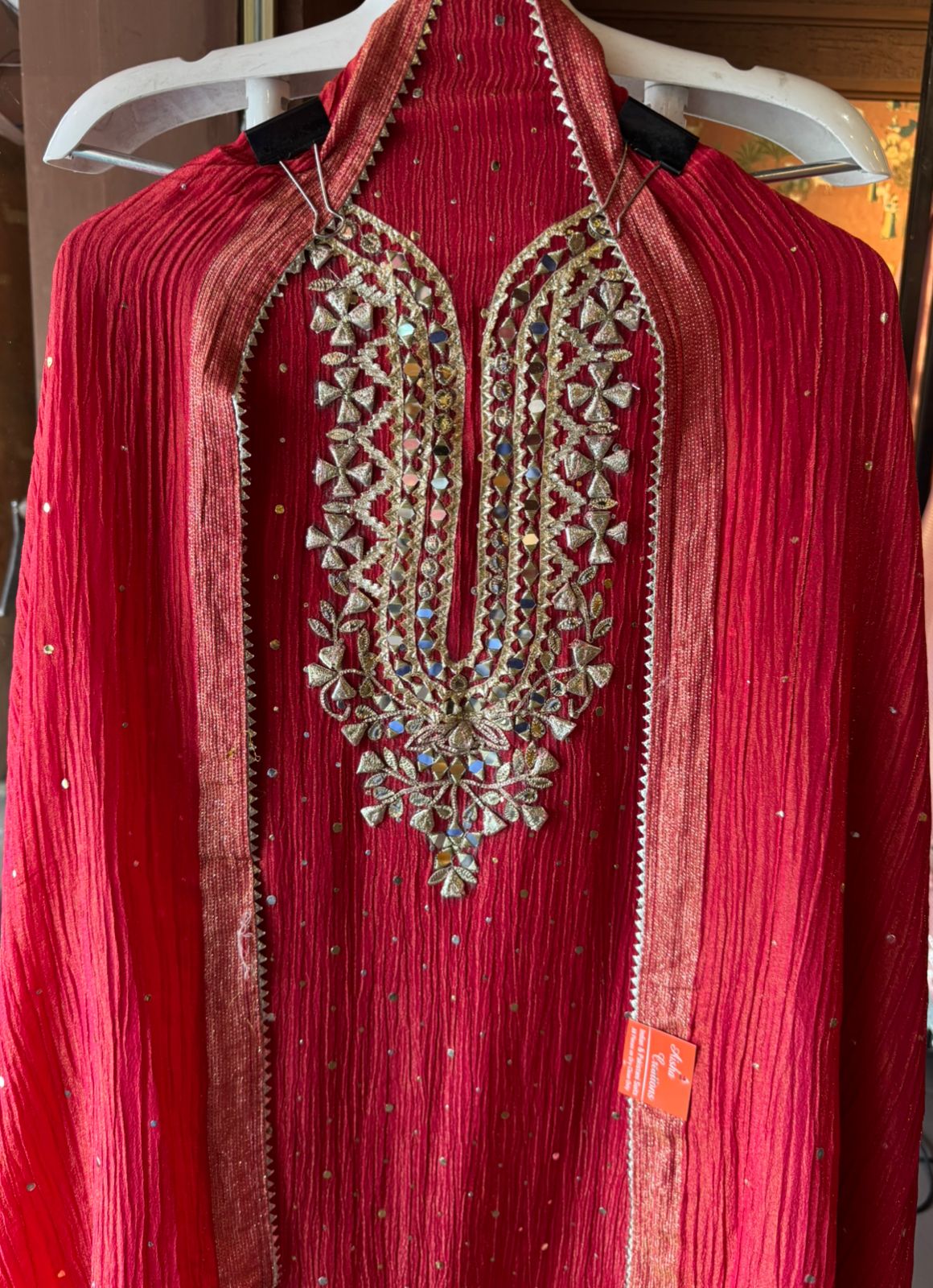 Crushed tissue unstitched shirt