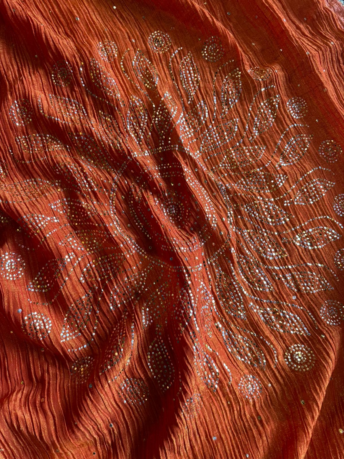 Crushed tissue unstitched shirt