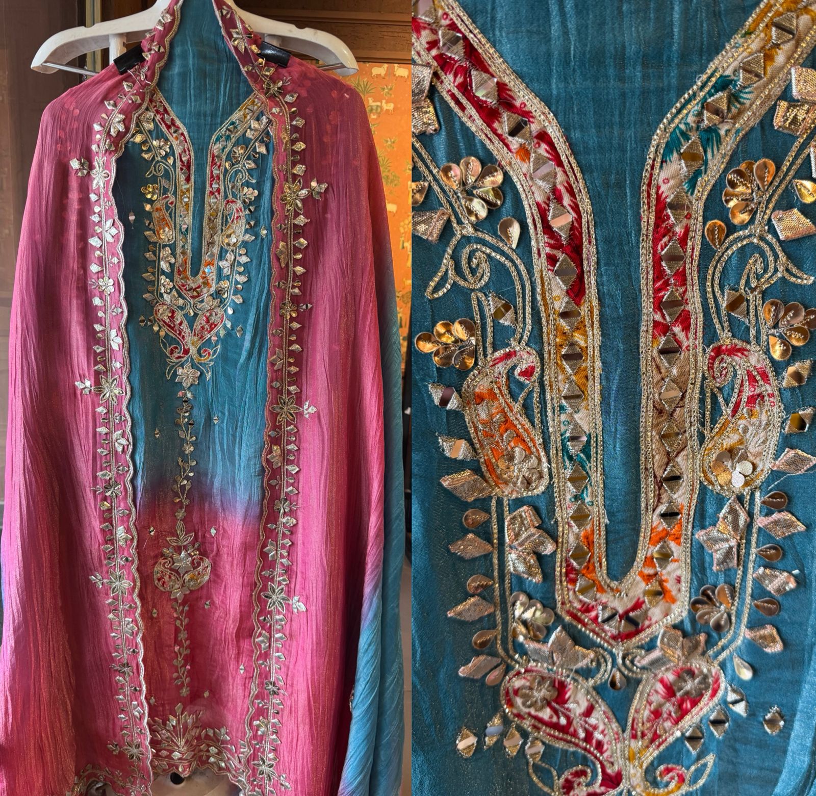 Crushed stretchable Tissue fabric