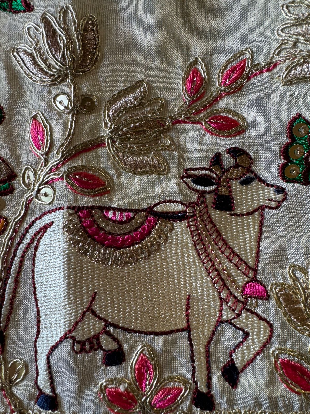 stunning suit features Beautiful Shrinath ji