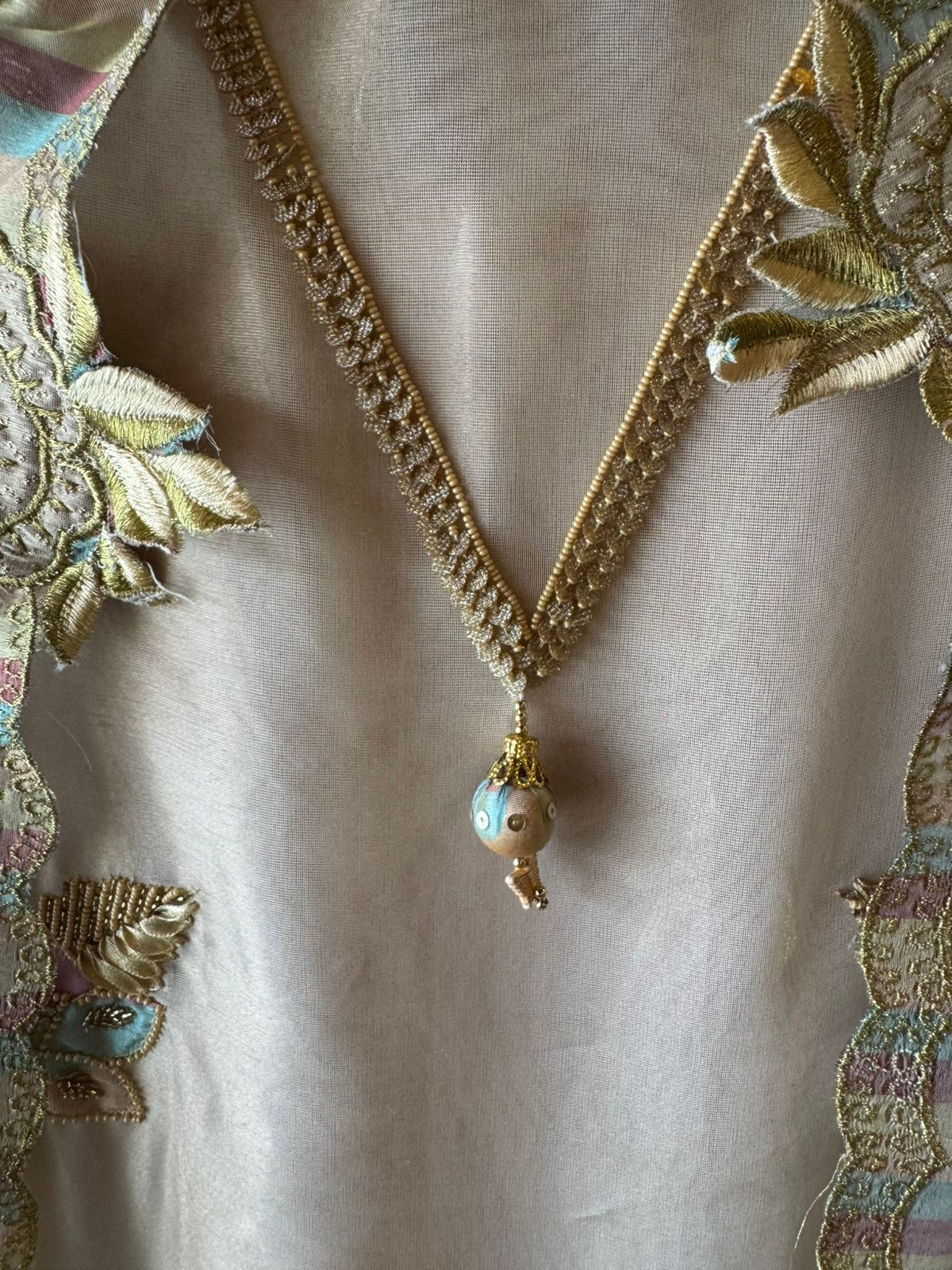 Organza Silk Unstitched Shirt