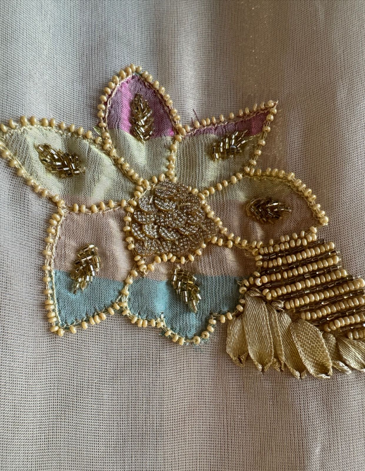 Organza Silk Unstitched Shirt