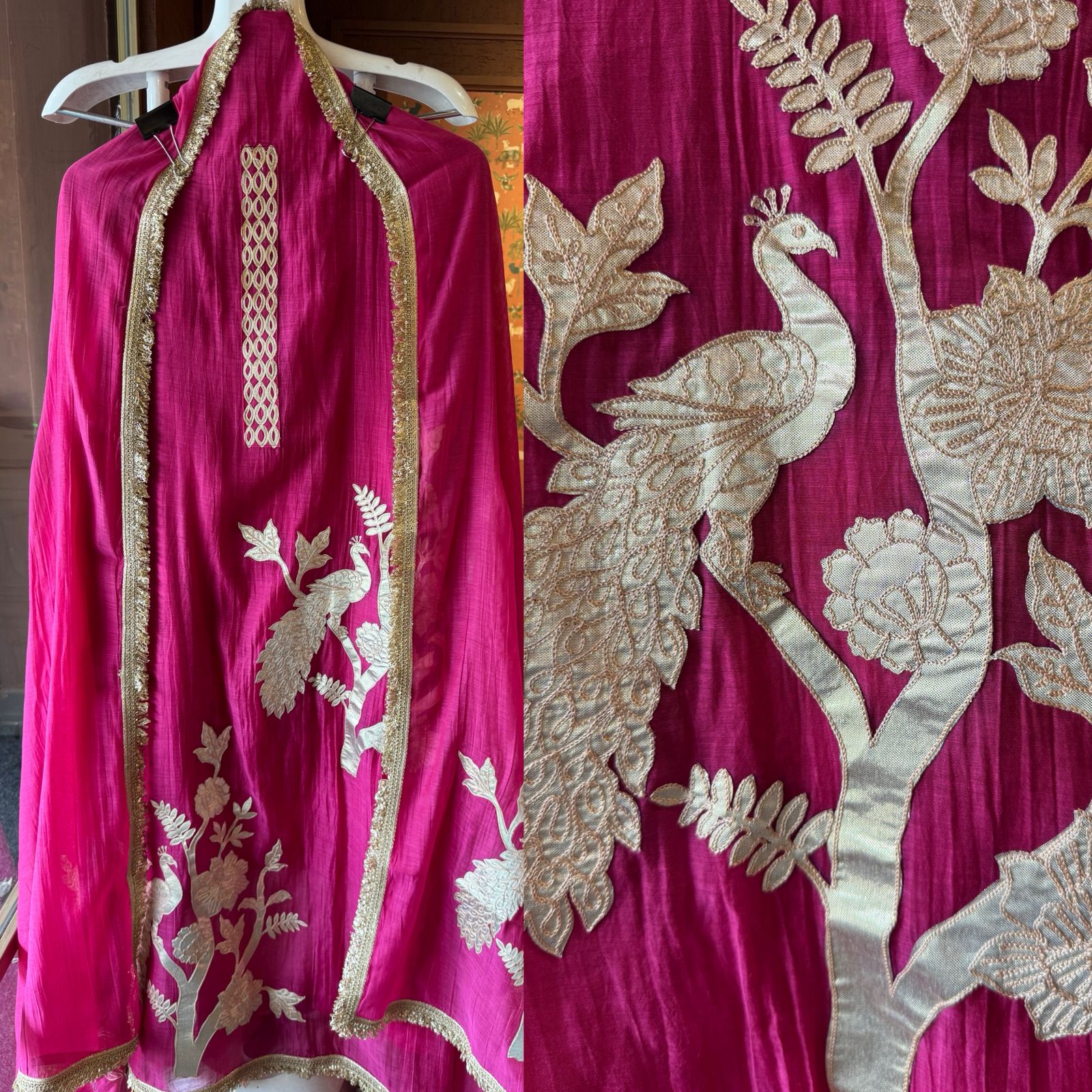 latest design on Mul chanderi