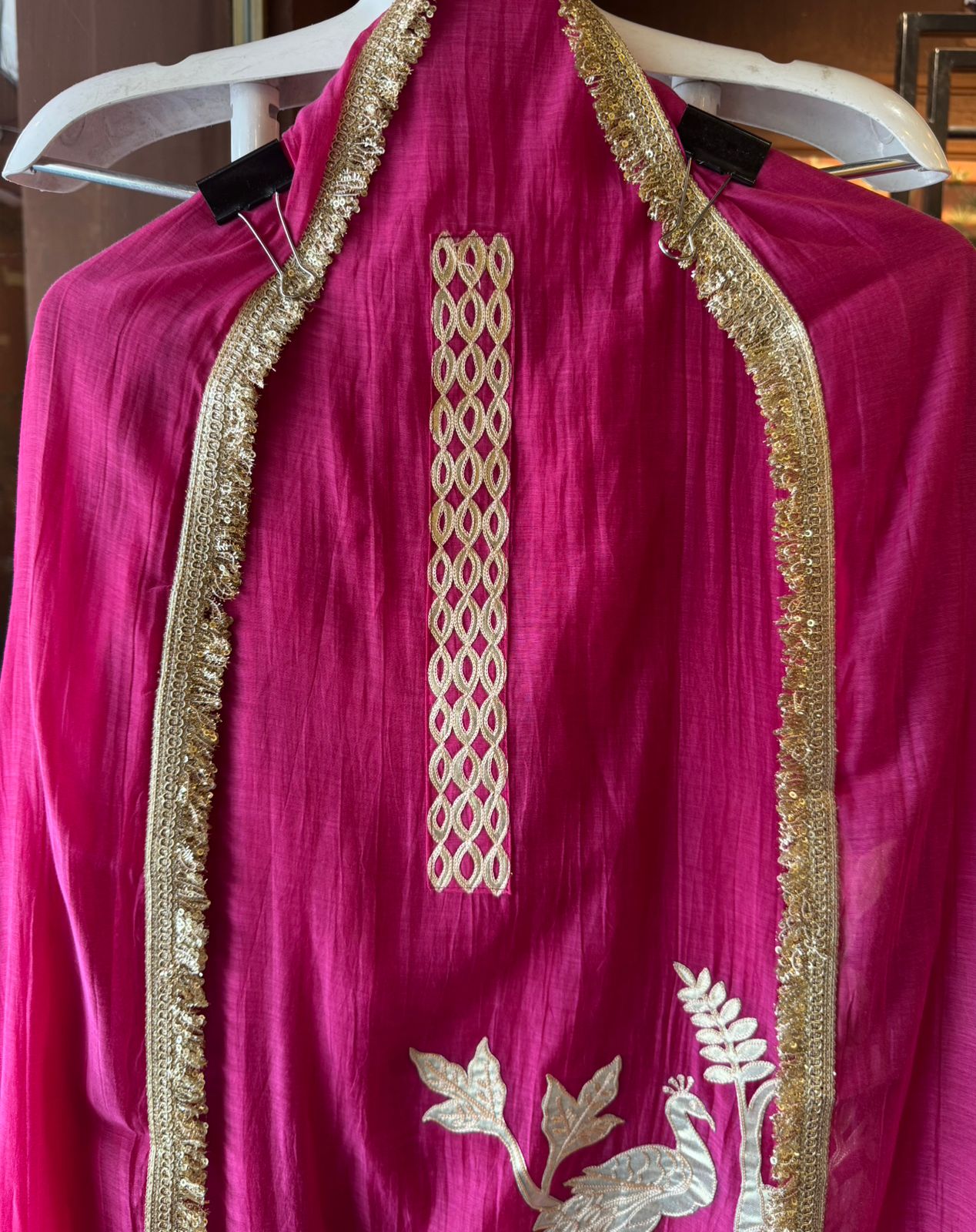 latest design on Mul chanderi
