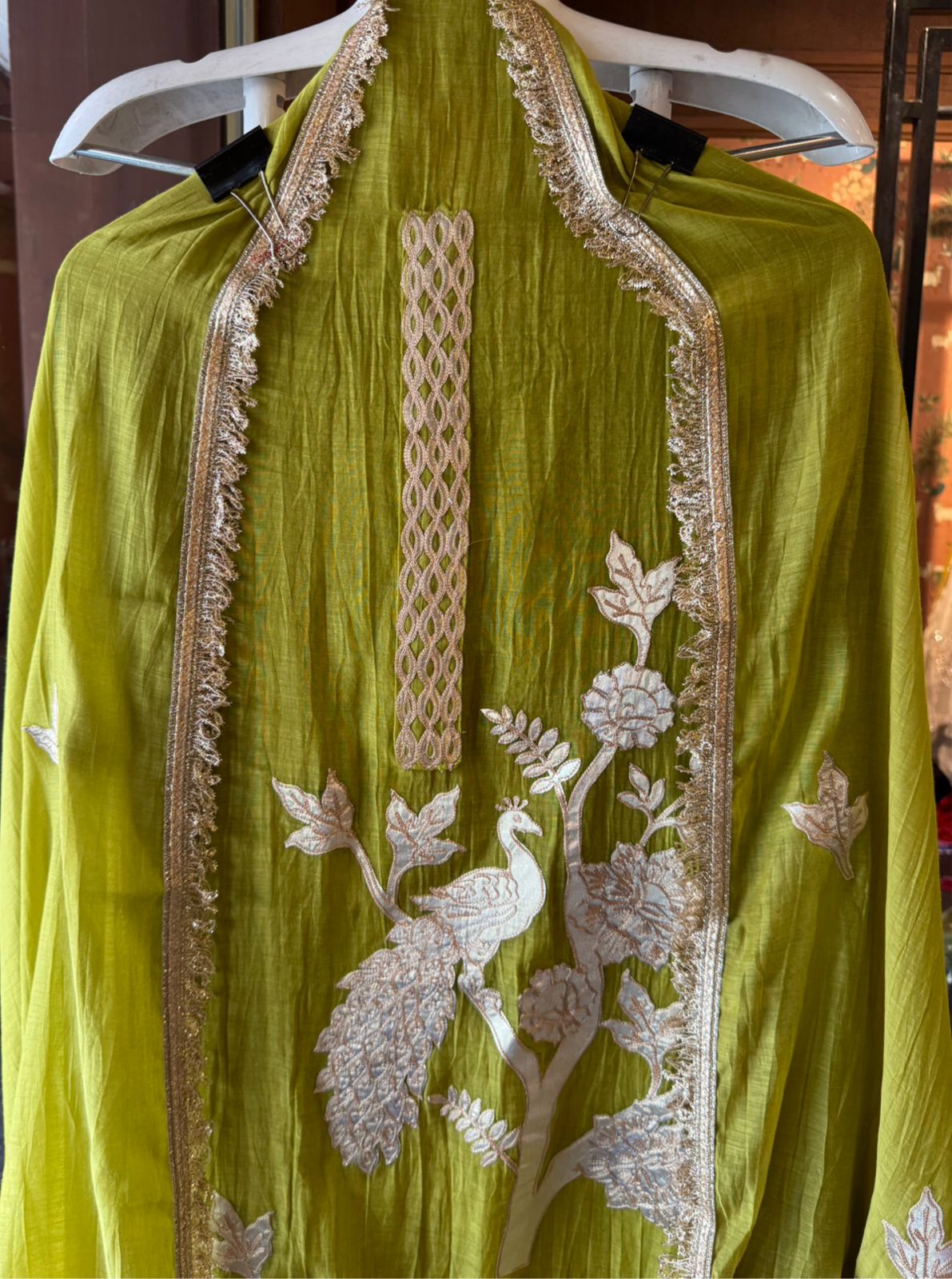 latest design on Mul chanderi