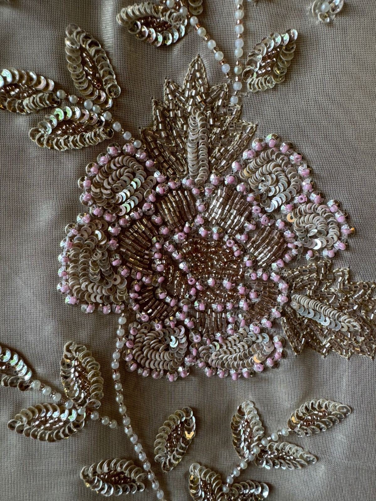 Soft ivory cream base on Shimmer tissue