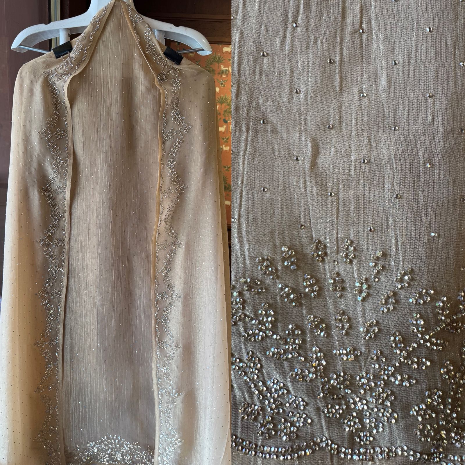 Crushed tissue unstitched full size Shirt