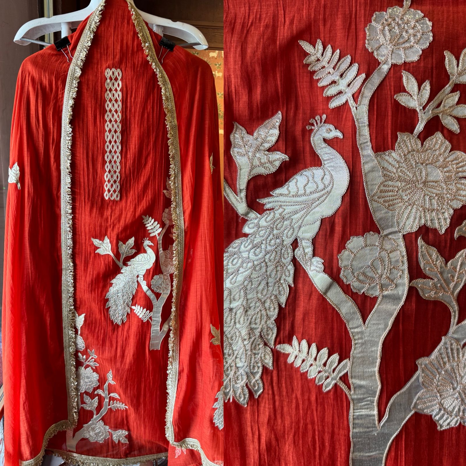 latest design on Mul chanderi