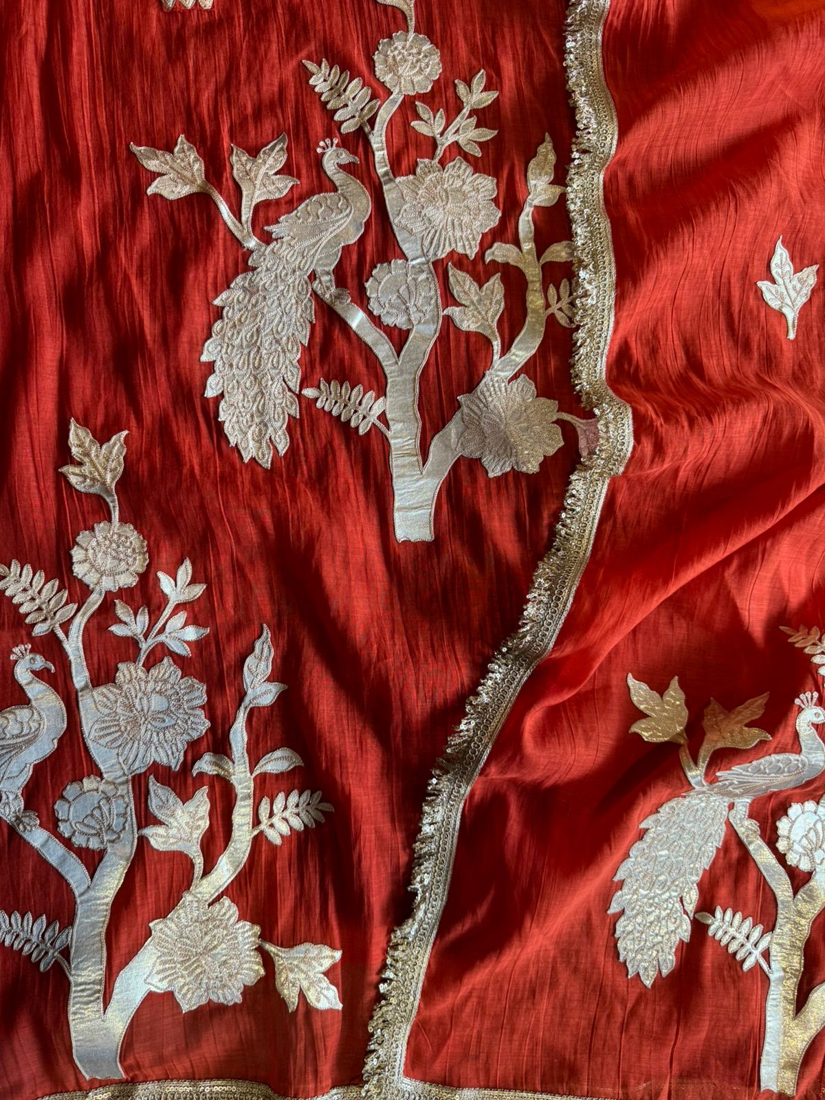 latest design on Mul chanderi