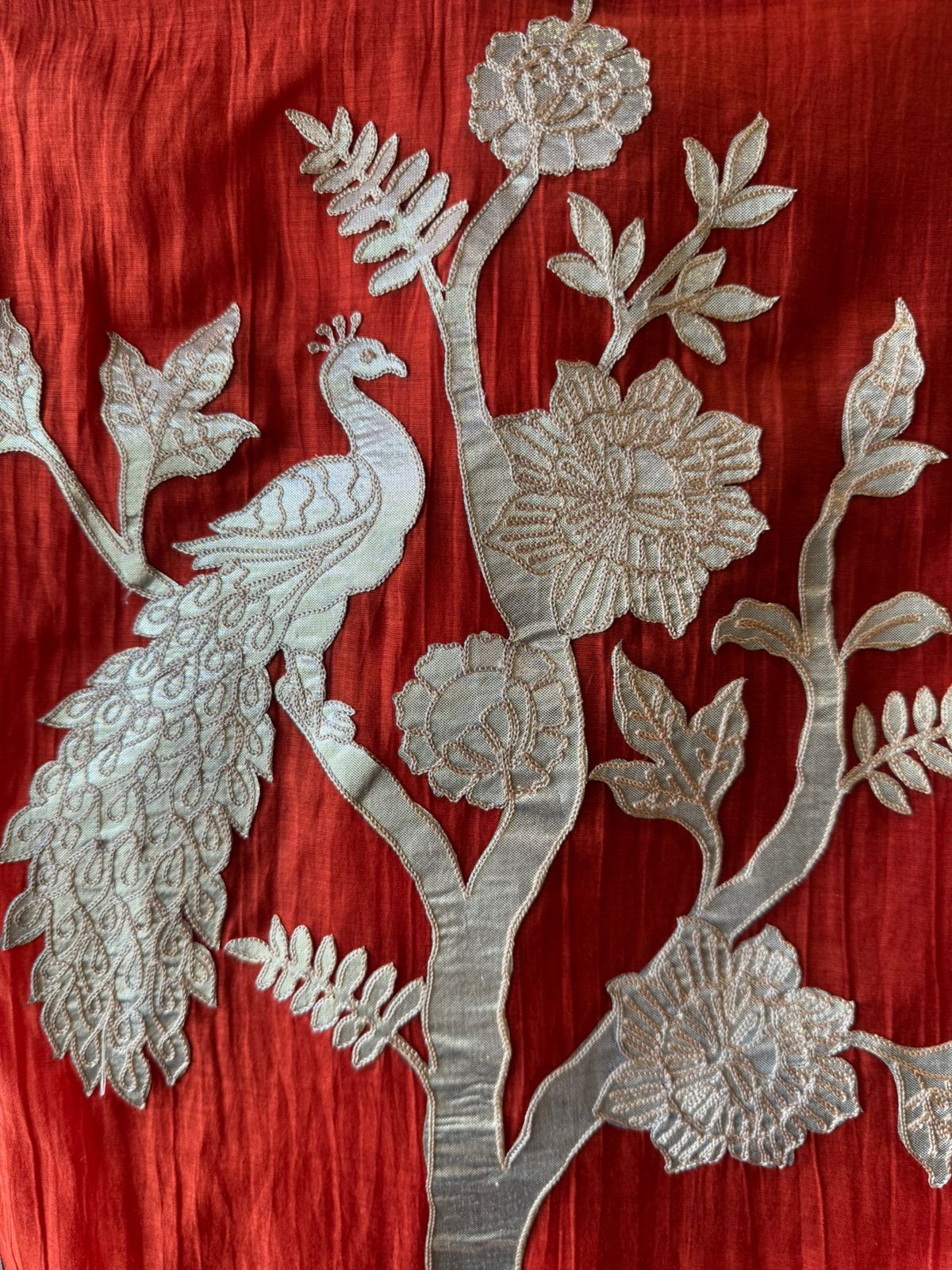 latest design on Mul chanderi