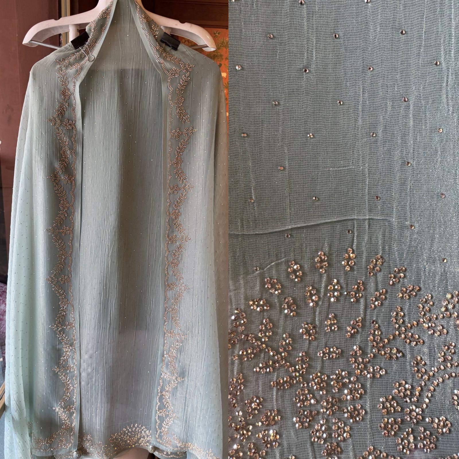 Crushed tissue unstitched full size Shirt