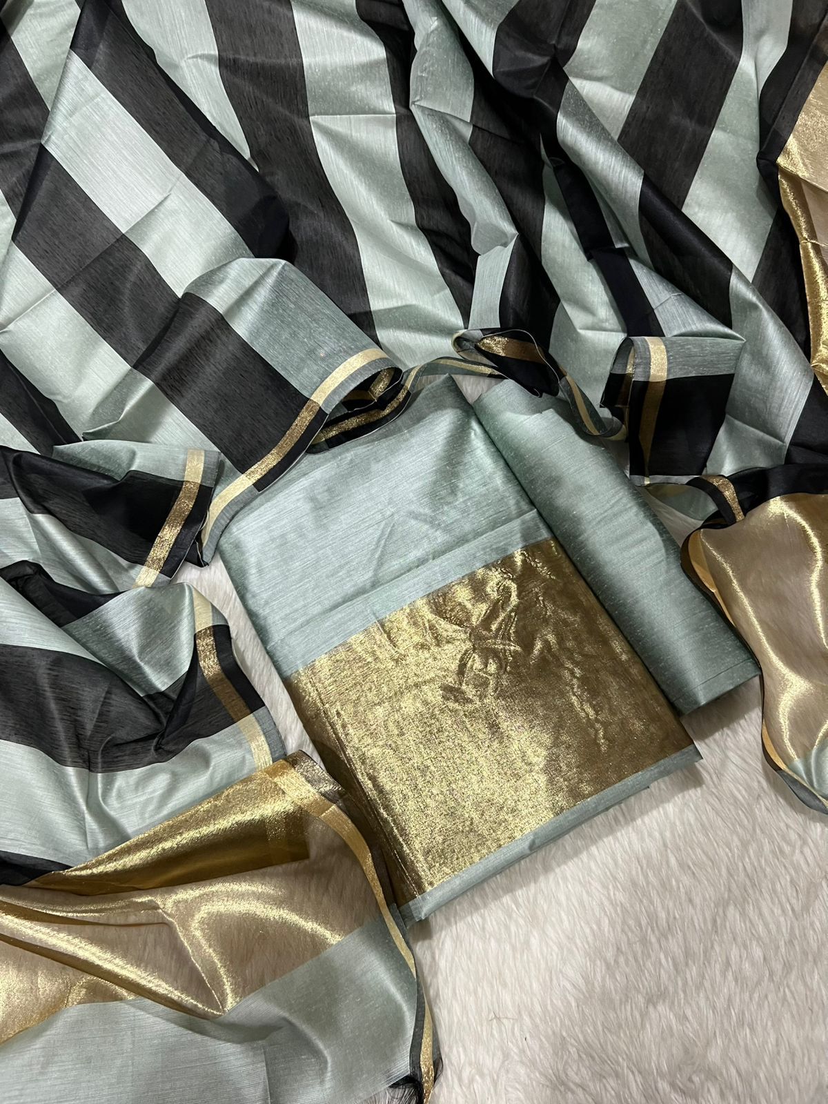 BANARASI COTTON WITH TISSUE BORDER SUITS COLLECTION