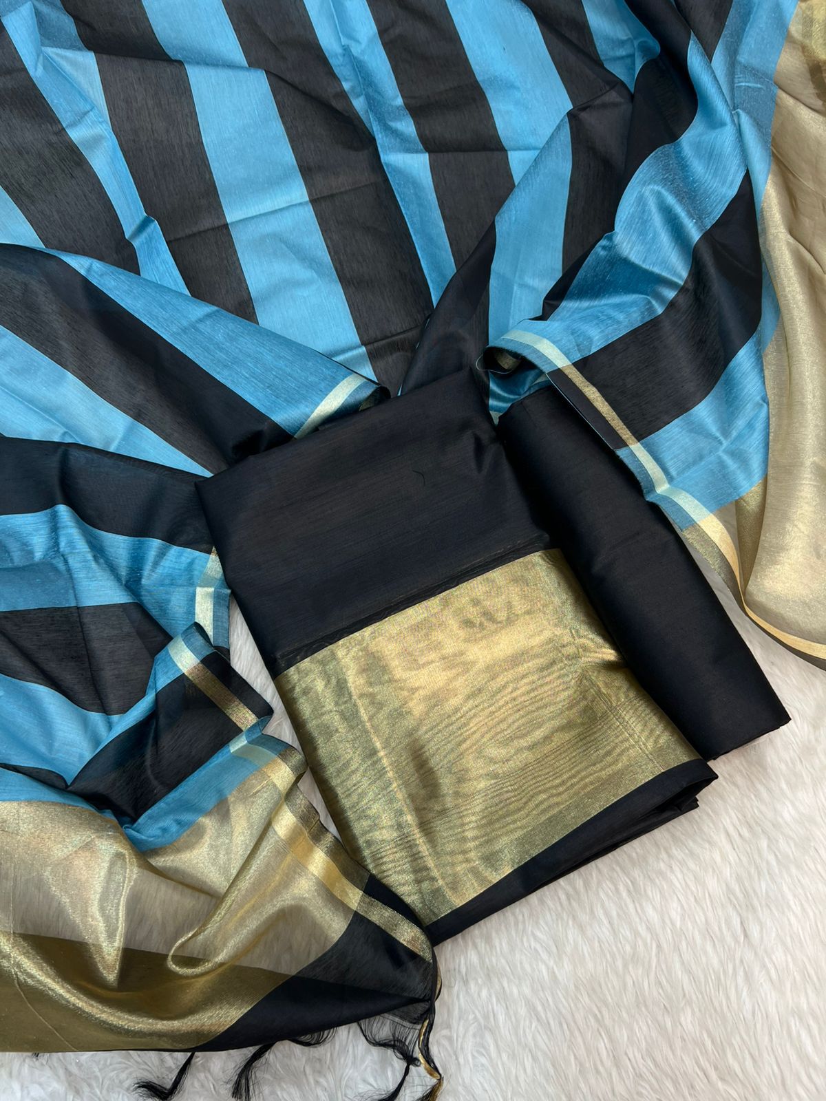 BANARASI COTTON WITH TISSUE BORDER SUITS COLLECTION