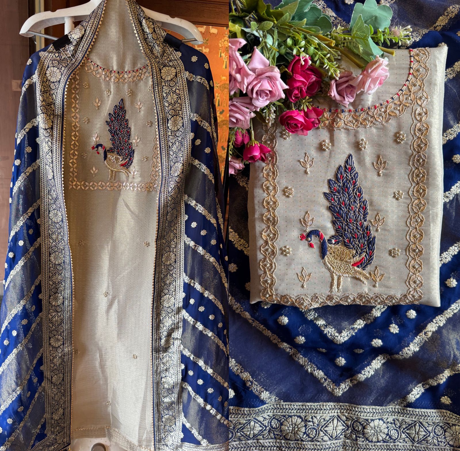 Self tissue Unstitched Shirt