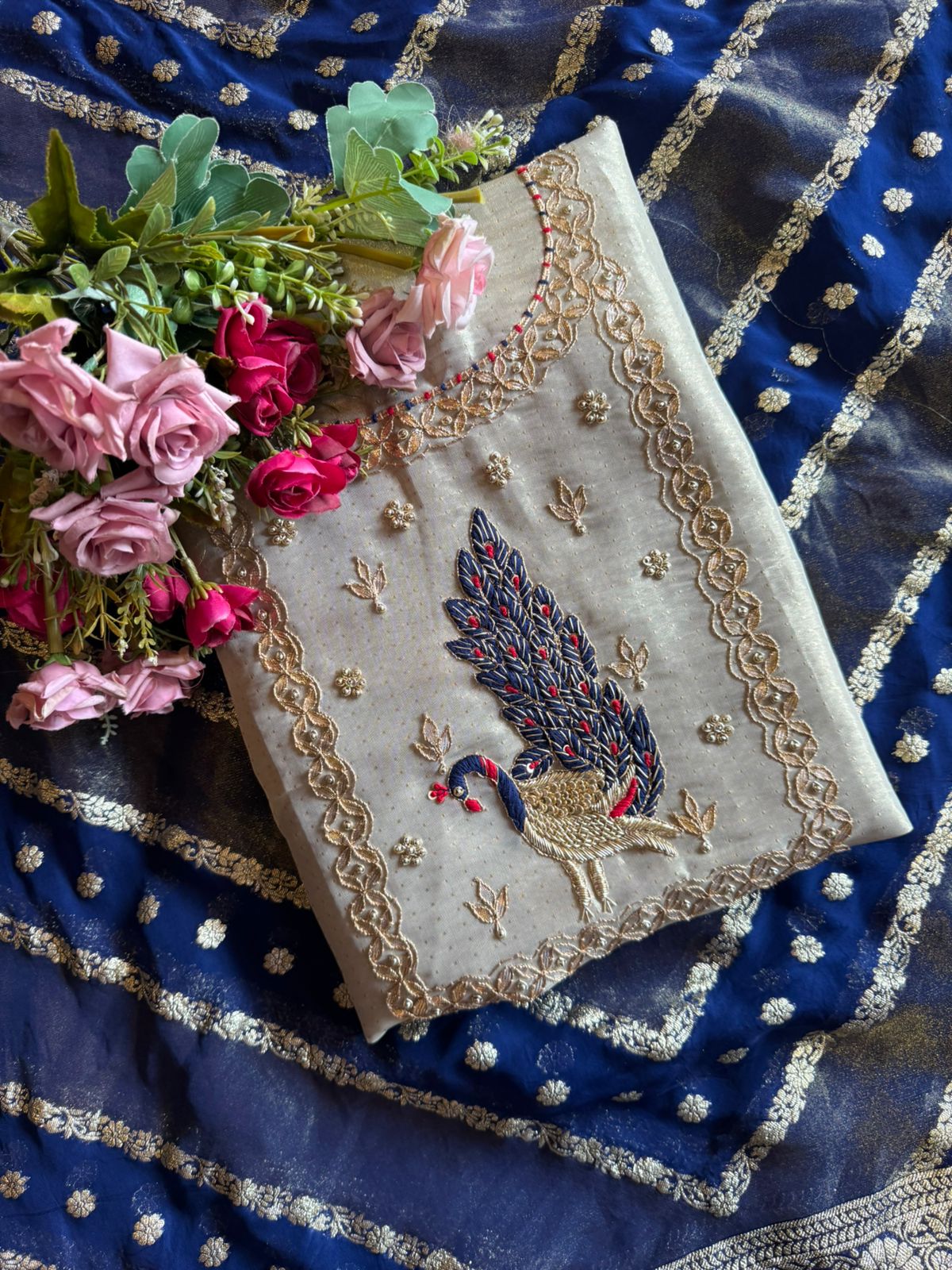 Self tissue Unstitched Shirt