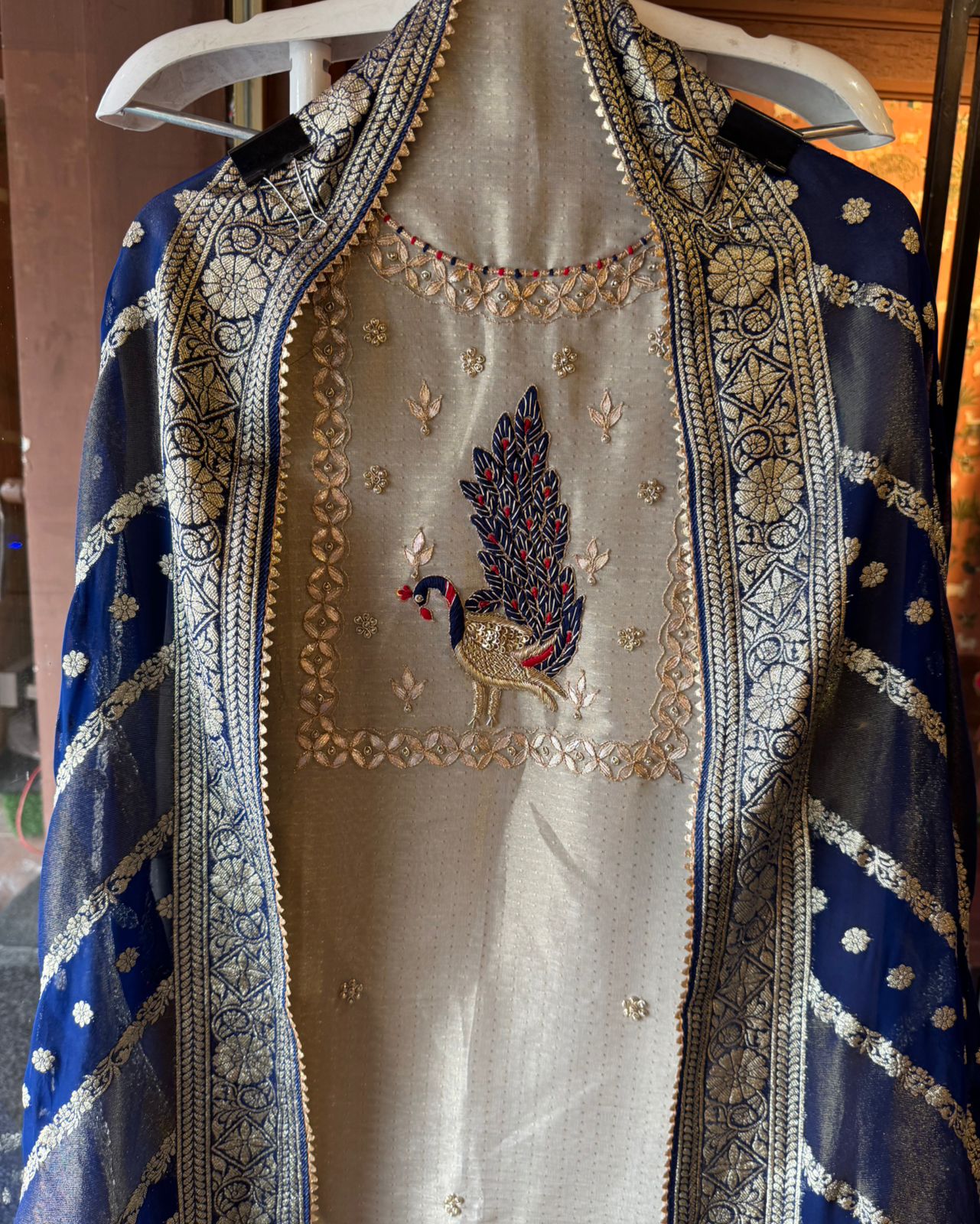 Self tissue Unstitched Shirt