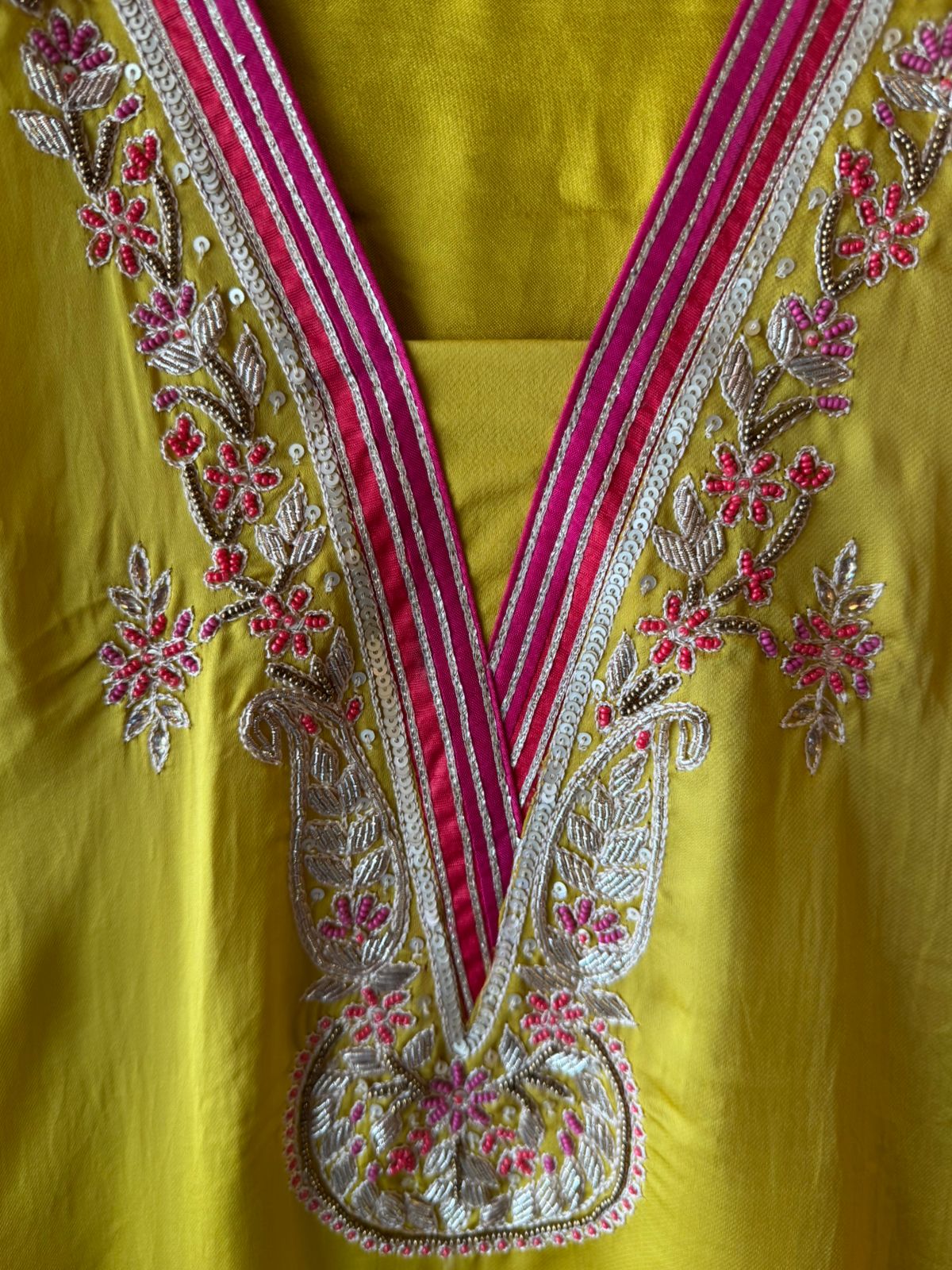 Pure soft satin silk unstitched full size shirt