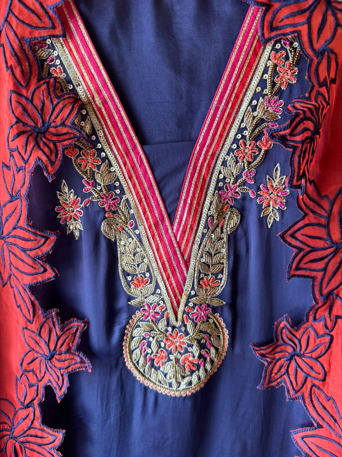 Pure soft satin silk unstitched full size shirt