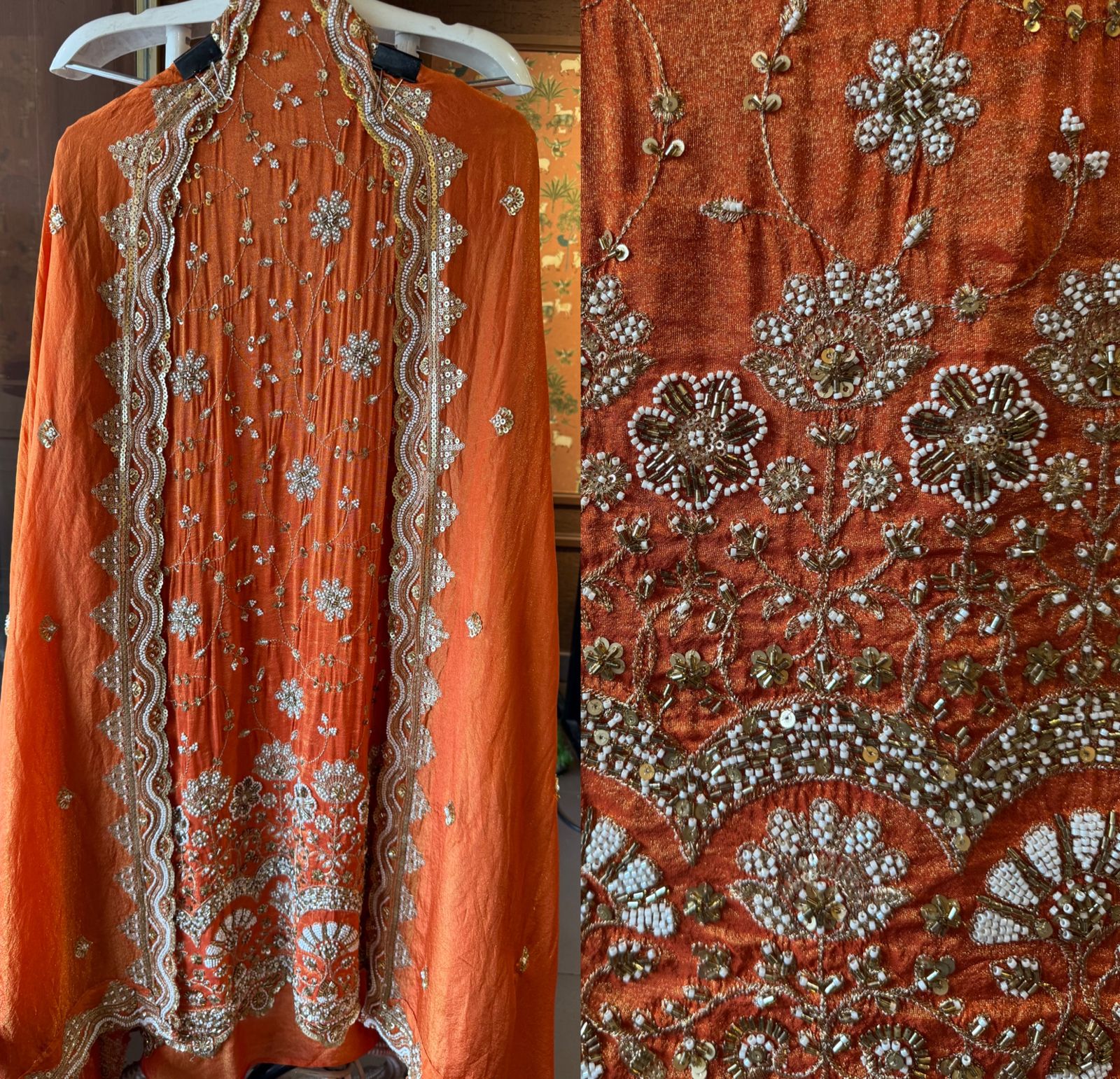 Shimmer tissue Unstitched shirt