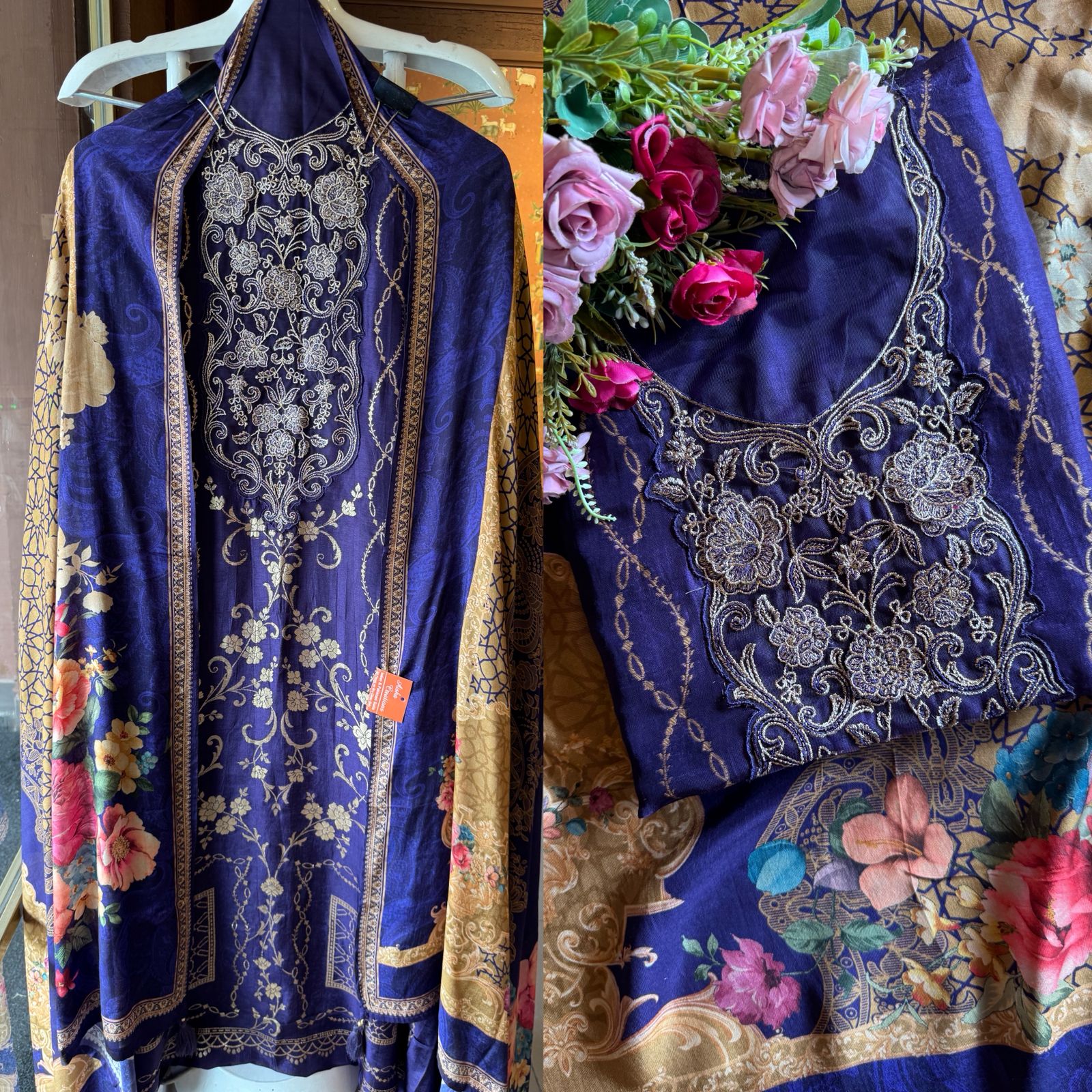 Pure silk Shirt unstitched