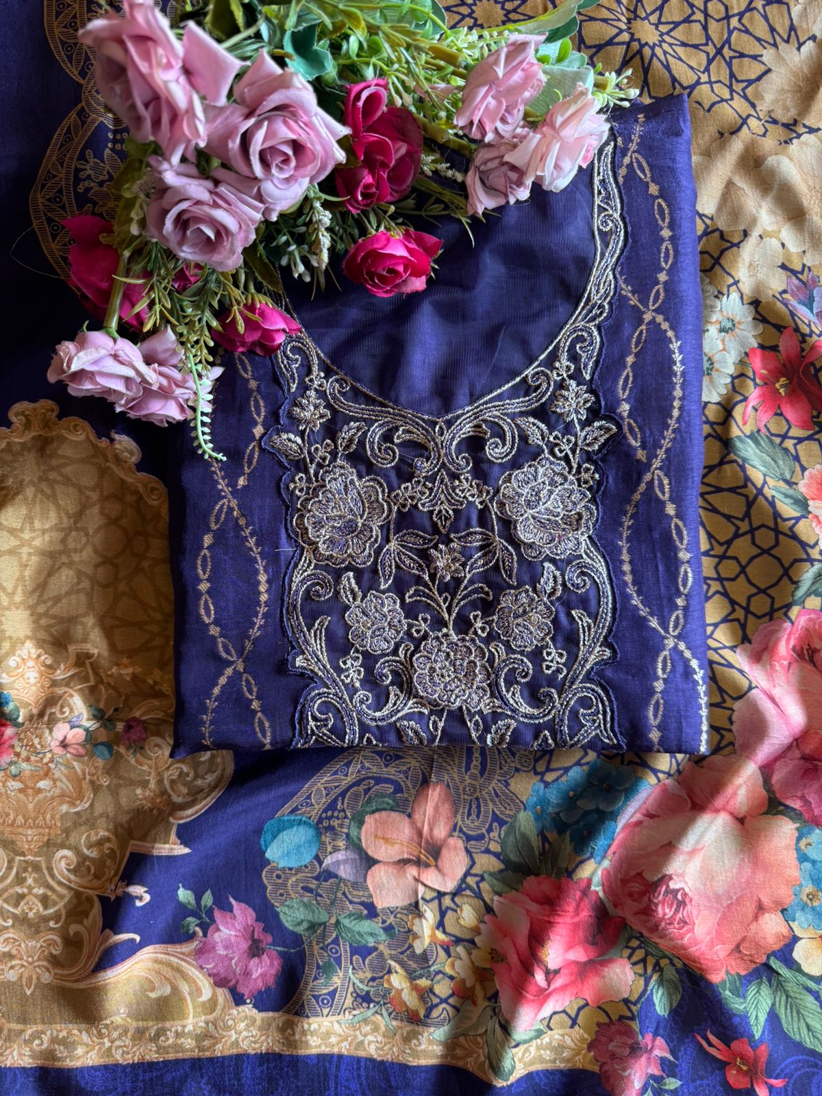 Pure silk Shirt unstitched