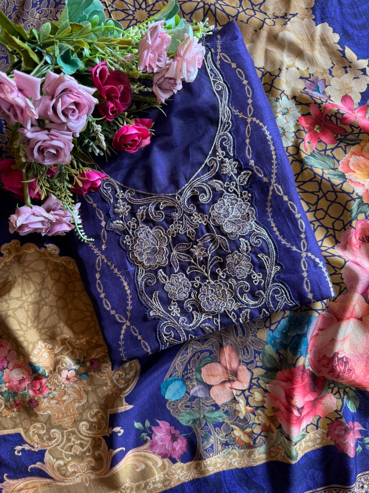 Pure silk Shirt unstitched