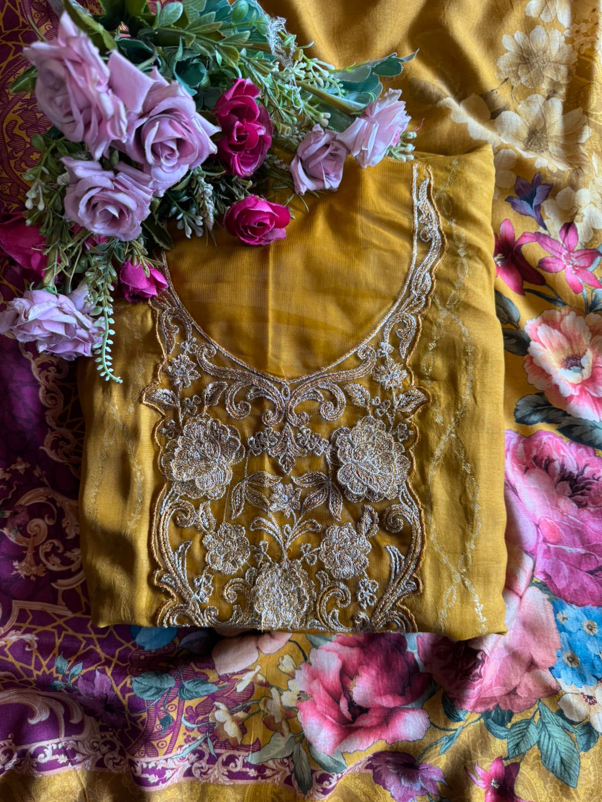 Pure silk Shirt unstitched