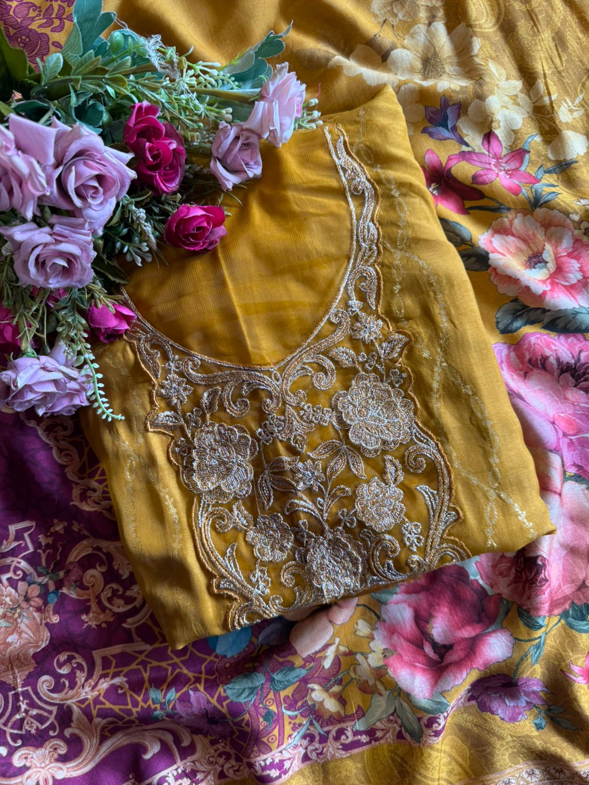 Pure silk Shirt unstitched