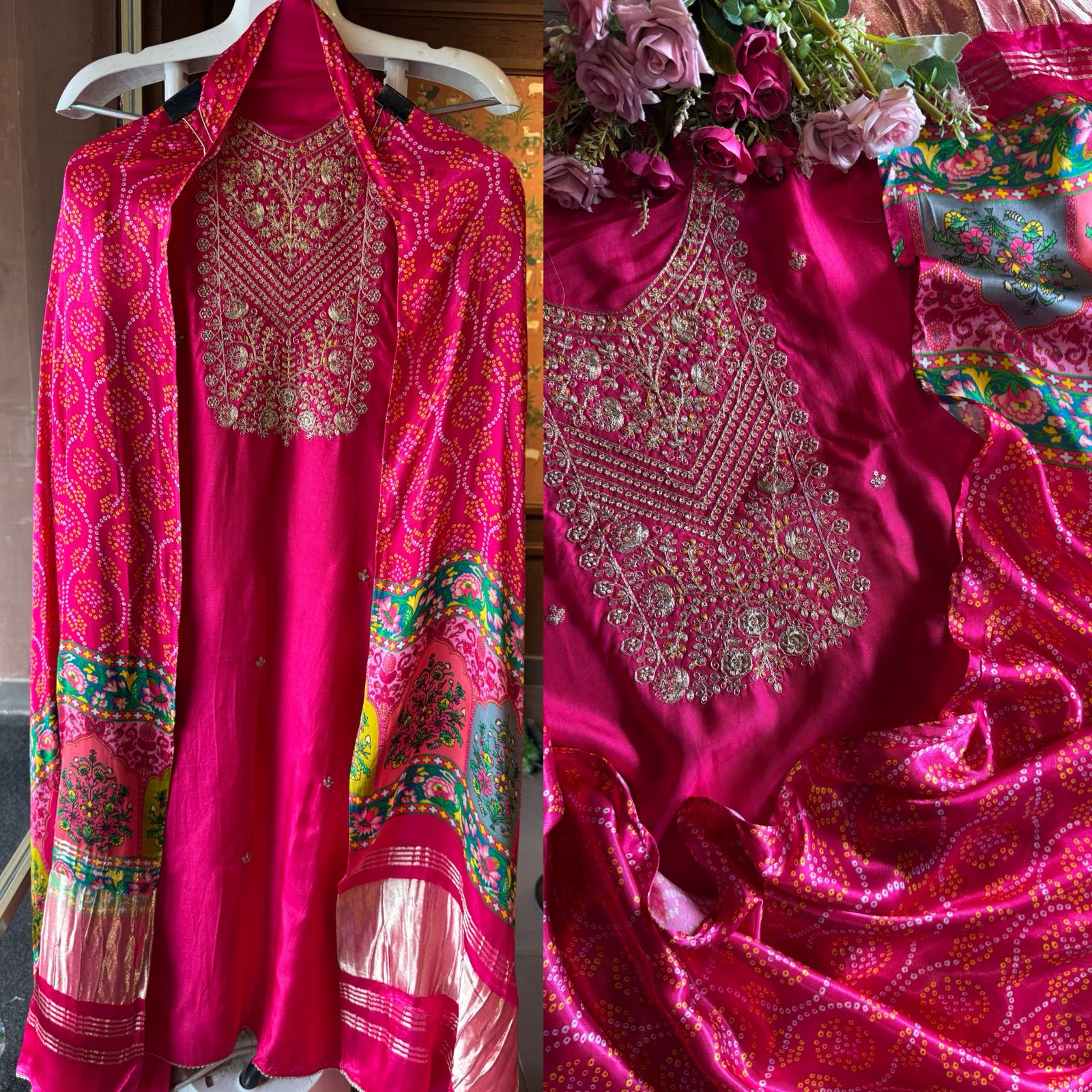 Pure Silk Shirt with Beautiful Dori