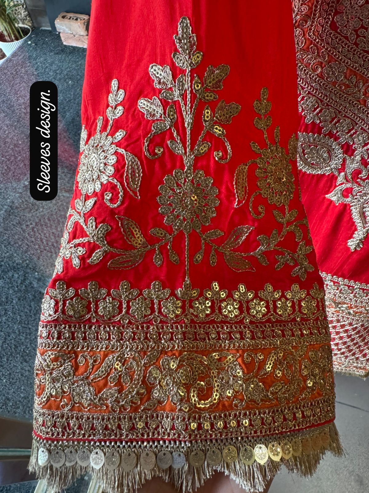 Pure 100% silk Kurta with Very beautiful Gold Zari