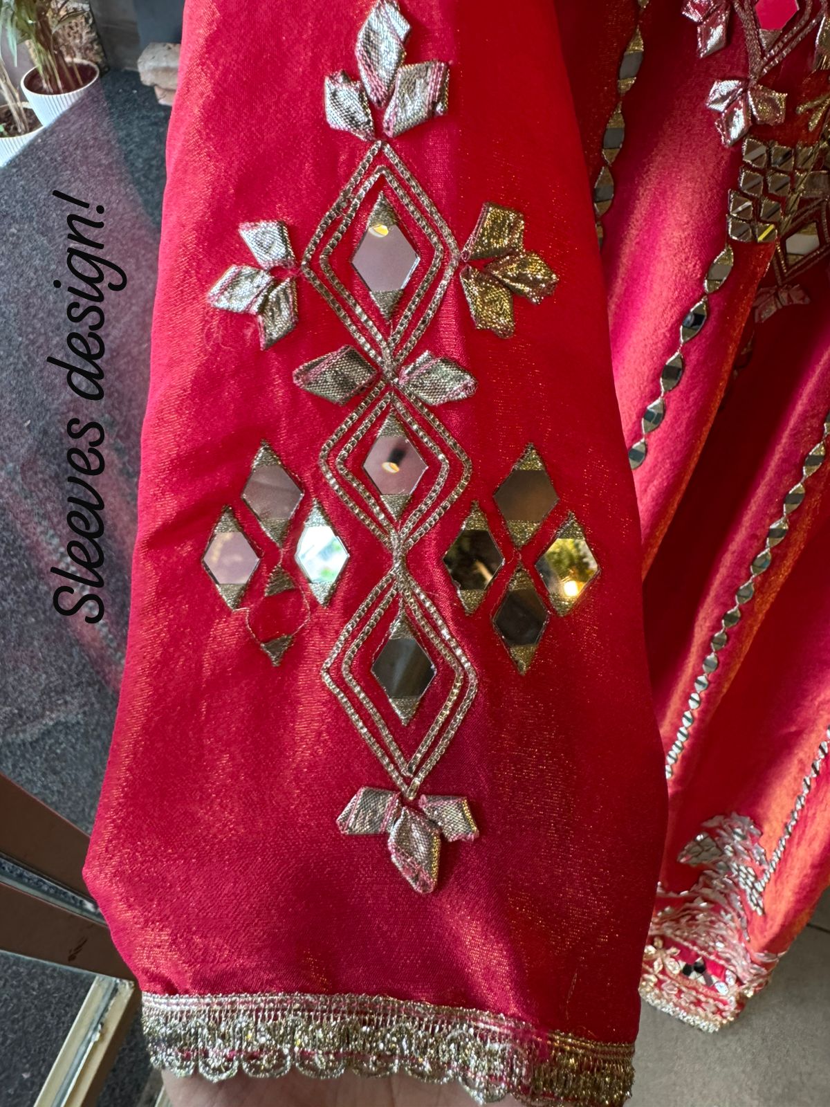 Pure shimmer tissue Stitched Anarkali