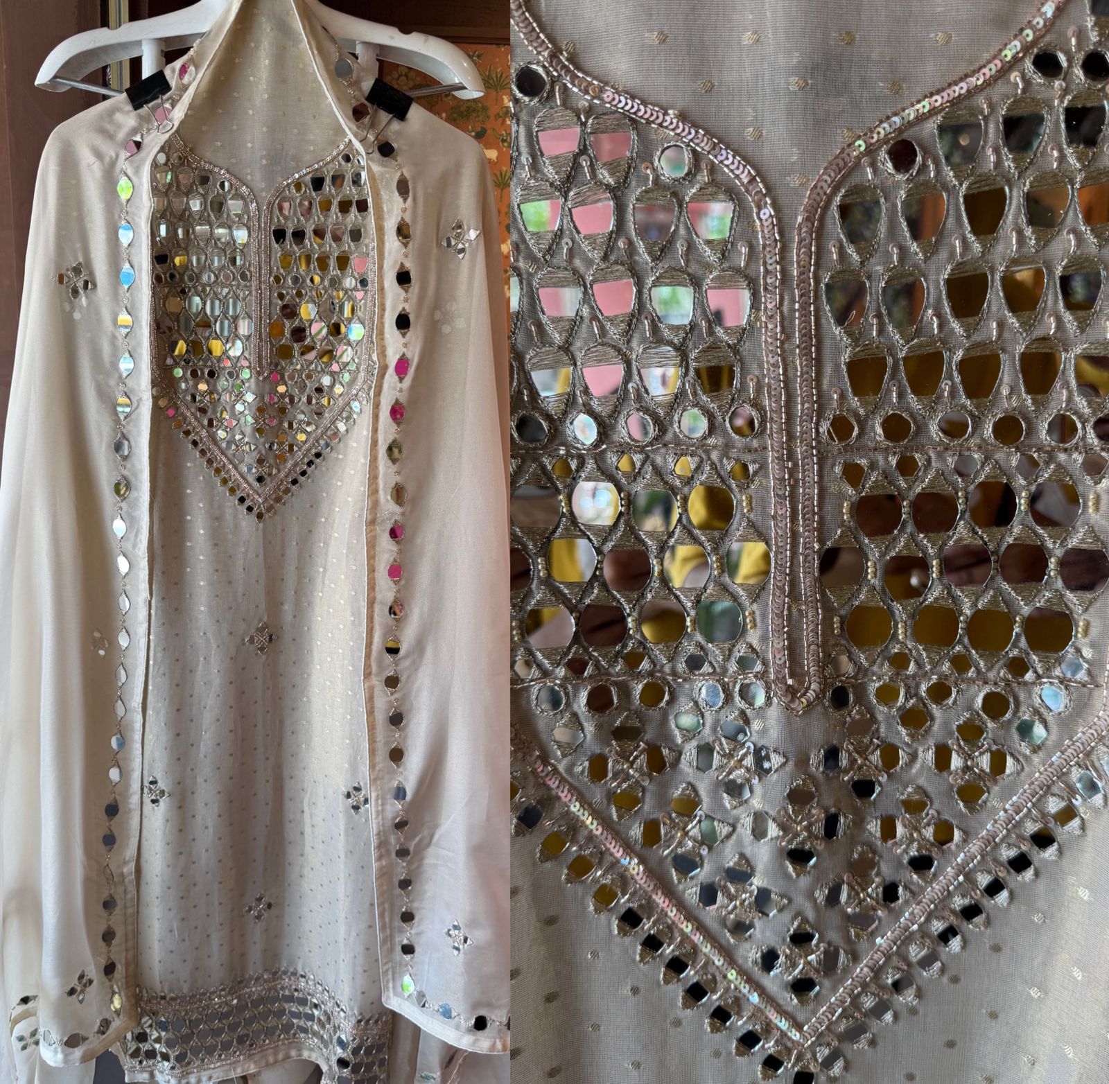 Tissue Off-white/ivory with a subtle sheen