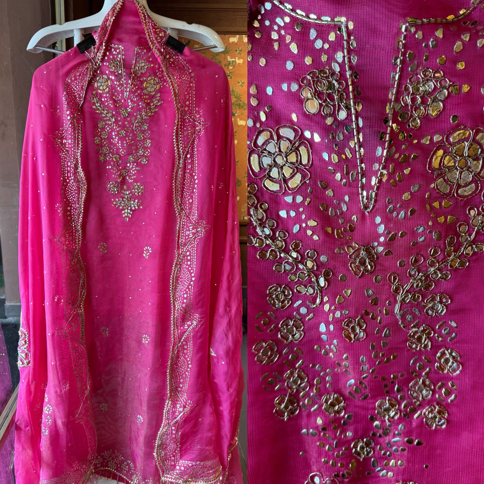 Burberry Organza tissue Unstitched Shirt