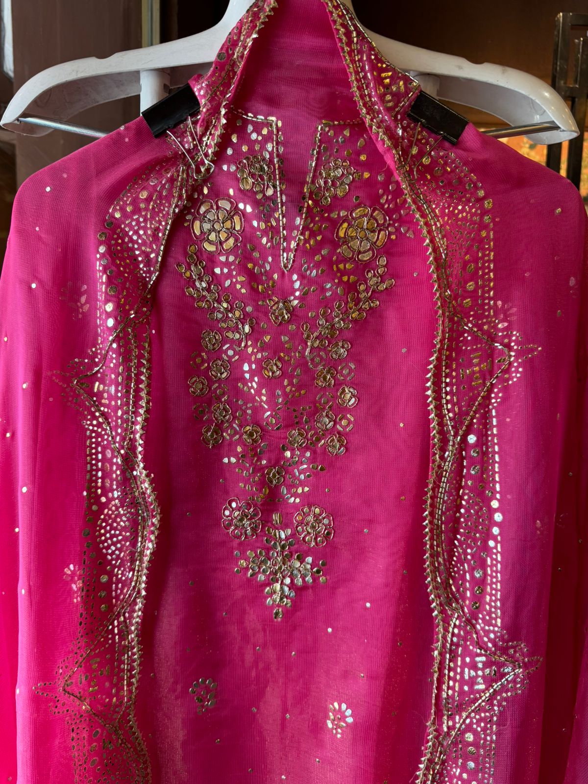 Burberry Organza tissue Unstitched Shirt